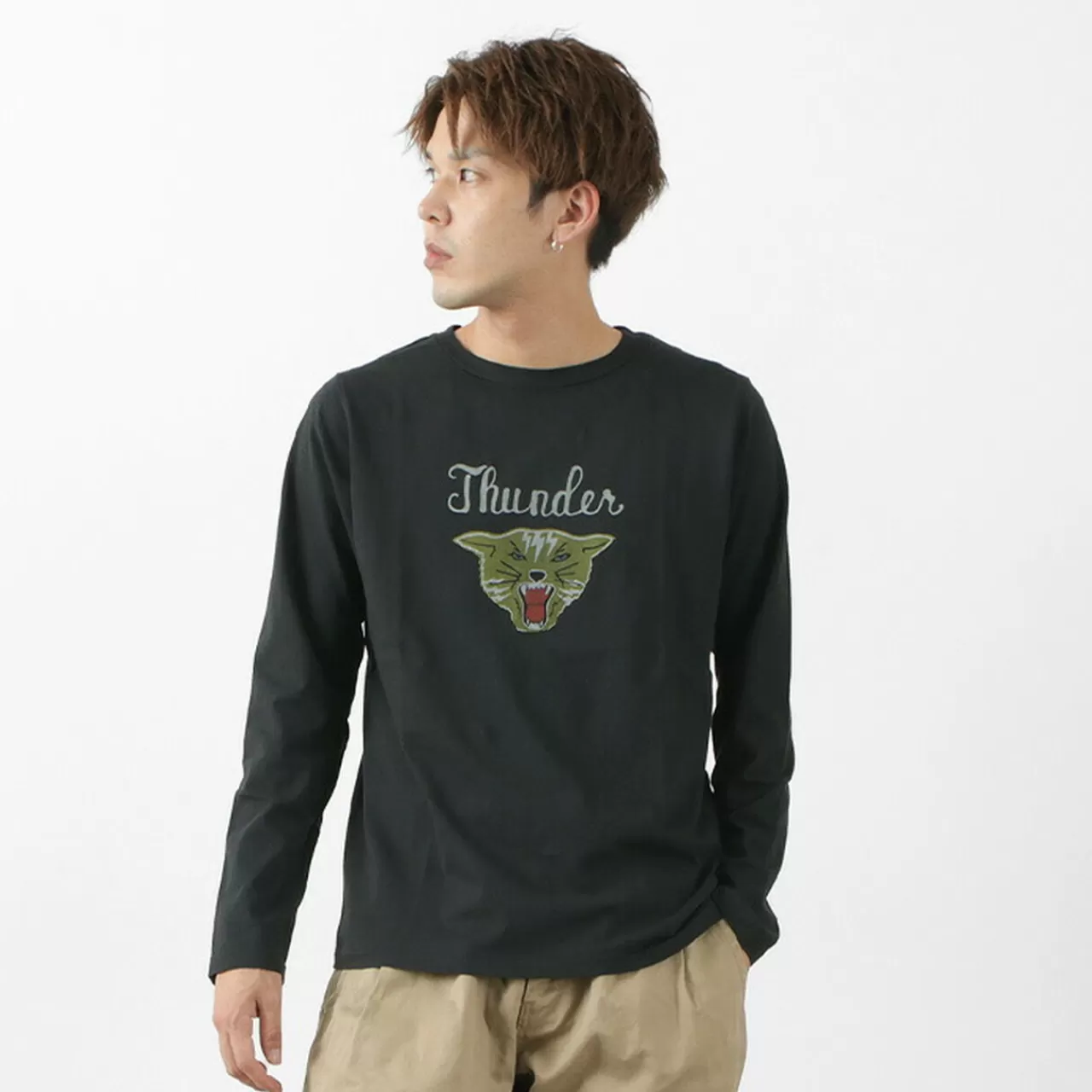 REMI RELIEF Long Sleeves>Special Order Lw Process Print Long Sleeve T-Shirt (Thunder)