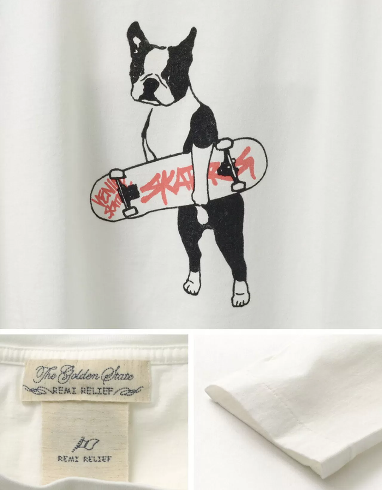 REMI RELIEF Long Sleeves>Special Order Lw Processed Print Long Sleeve T-Shirt (Dog)
