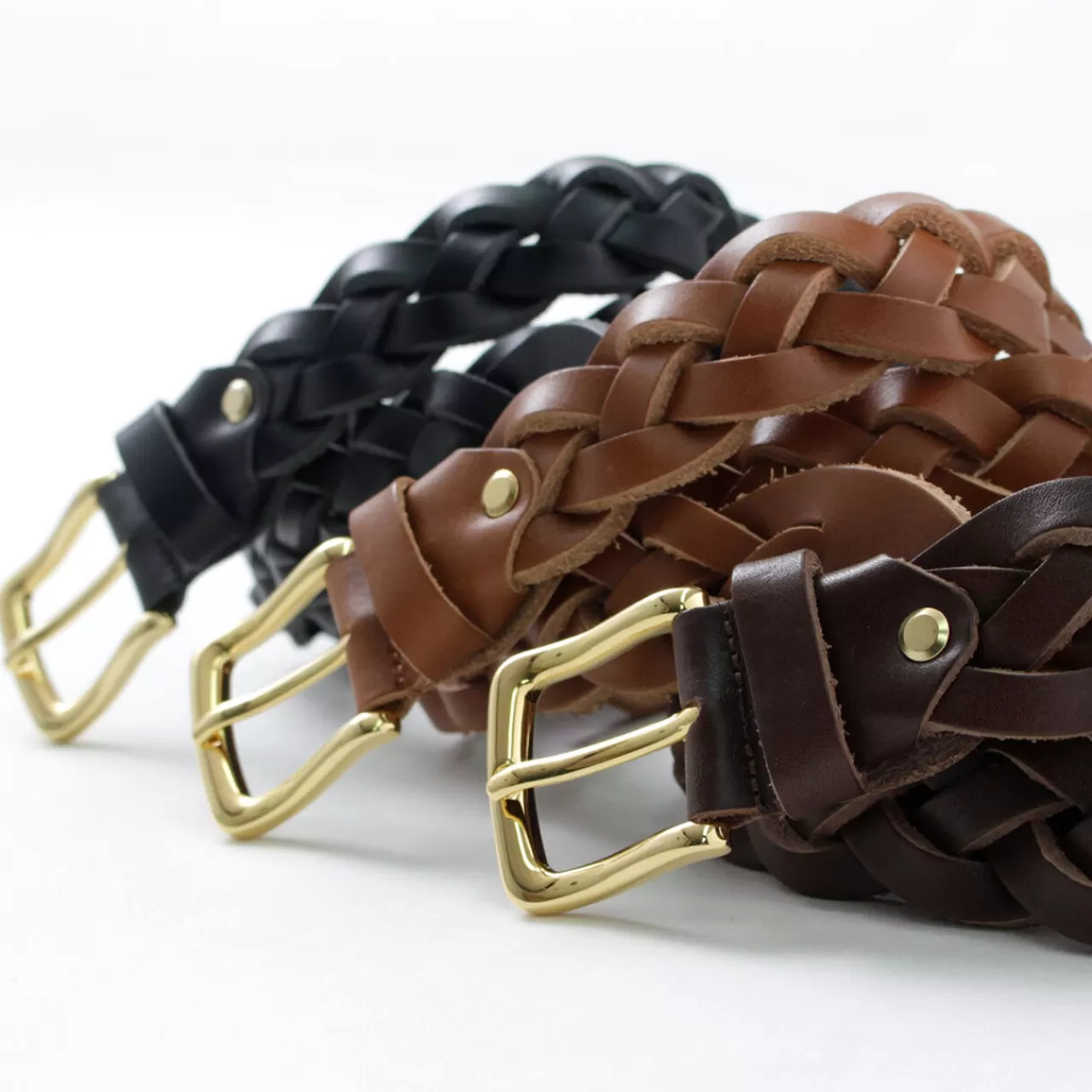 PITTI PELLE Belt>Special Order Mesh Leather Belt 35Mm Width 4Mm Thick