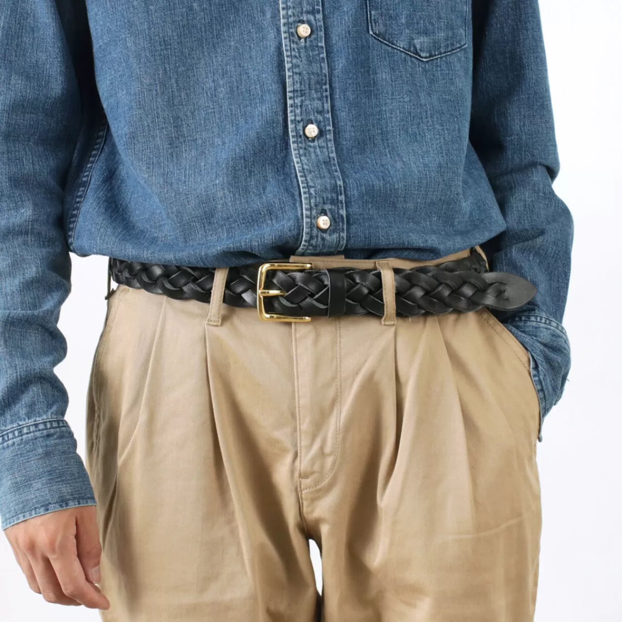 PITTI PELLE Belt>Special Order Mesh Leather Belt 35Mm Width 4Mm Thick