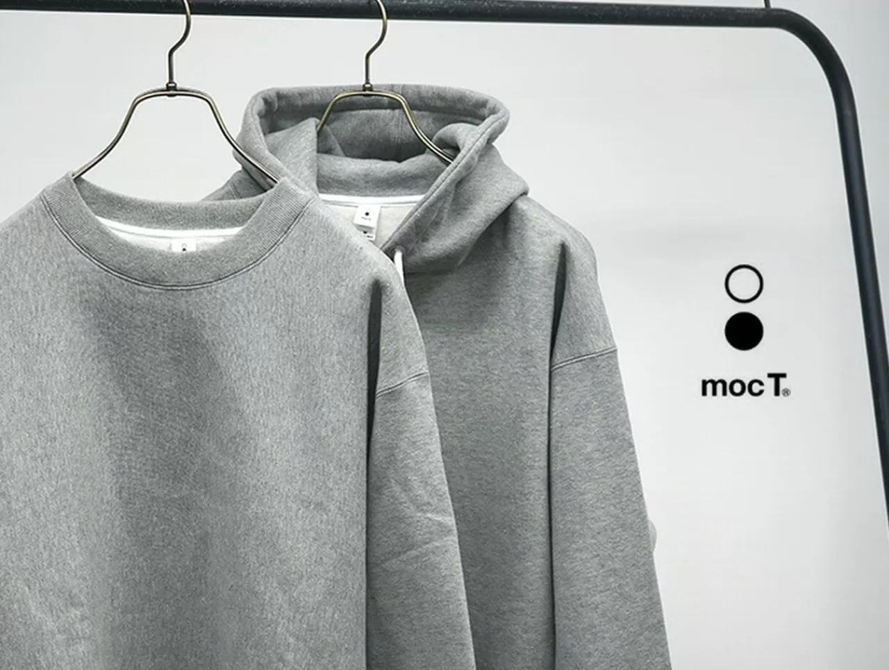MOC T Long Sleeves>Special Order Neon Script Heavy Fleece Crew Neck Pullover Greymelange_Neongreen