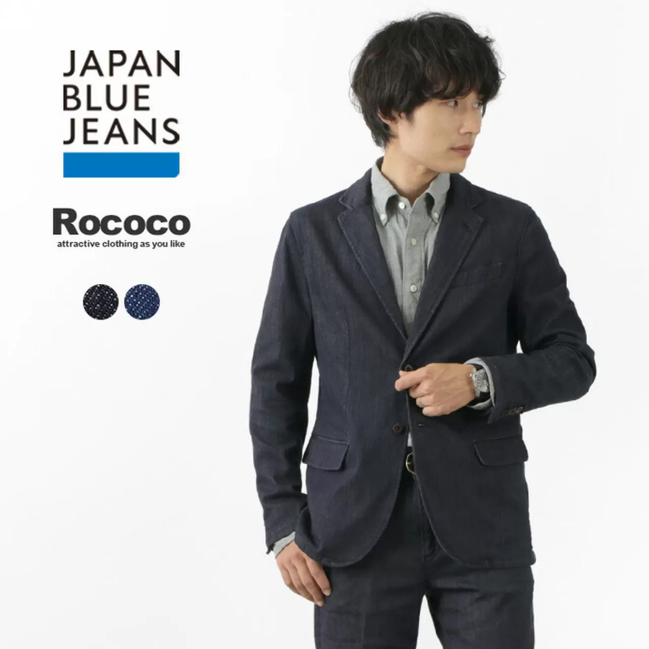 JAPAN BLUE JEANS Jackets>Special Order Rjb3960 Thin Denim 8.5Oz Officer Tailored Jacket