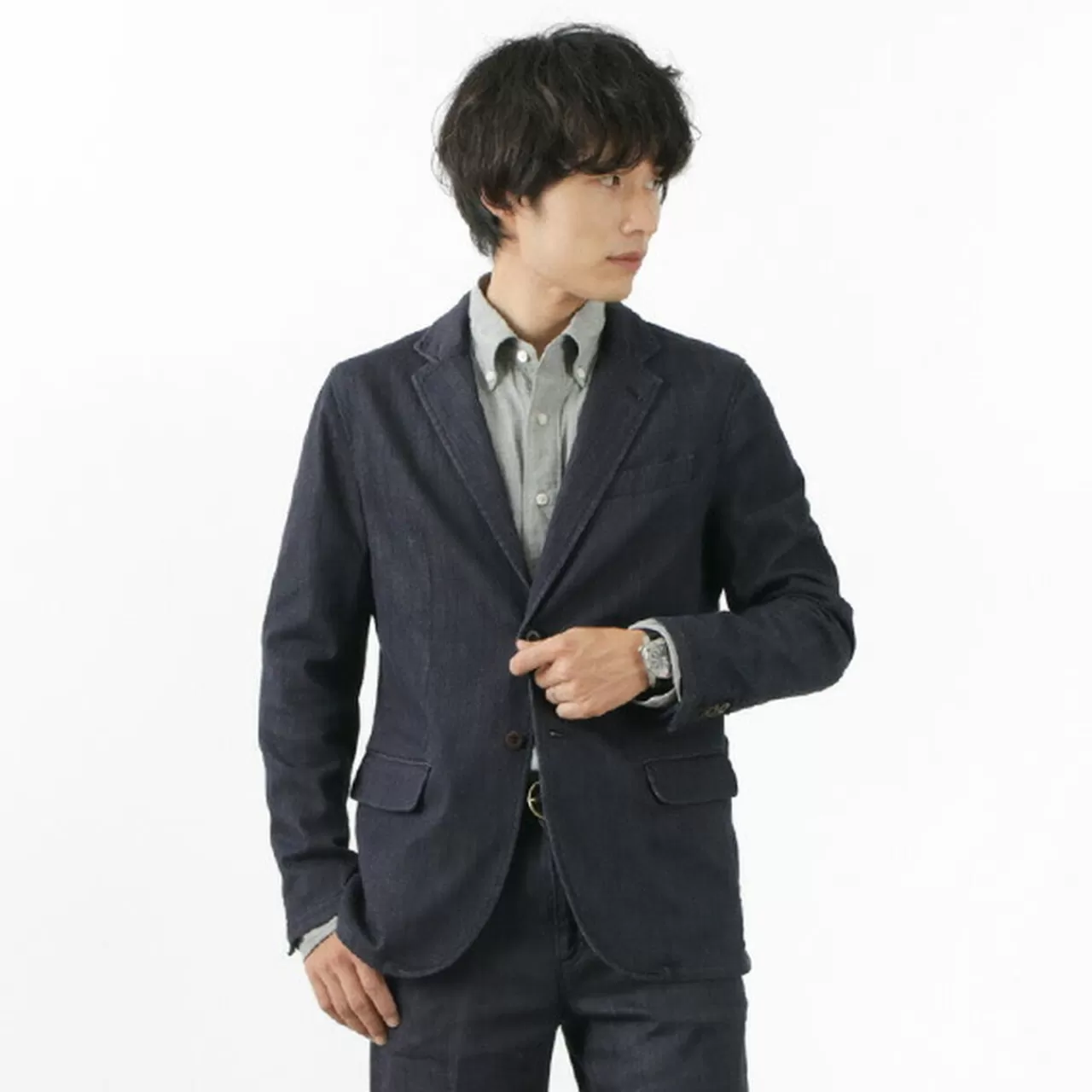 JAPAN BLUE JEANS Jackets>Special Order Rjb3960 Thin Denim 8.5Oz Officer Tailored Jacket