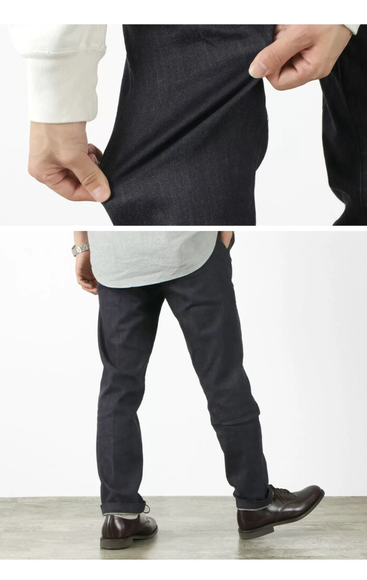 JAPAN BLUE JEANS Trousers>Special Order Rjb4691 Thin Denim 8.5Oz Officer Tapered Trouser Pants