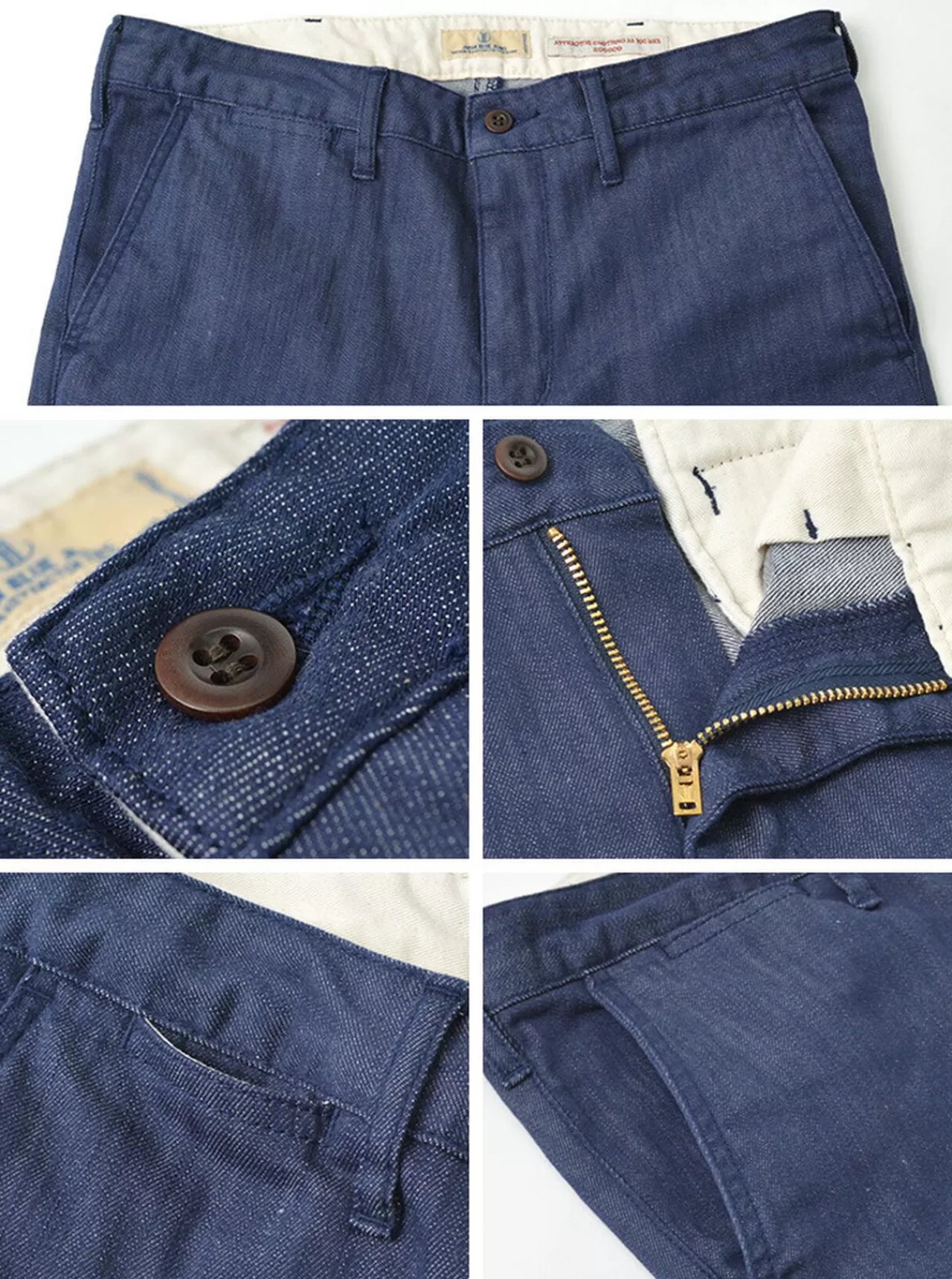 JAPAN BLUE JEANS Trousers>Special Order Rjb4691 Thin Denim 8.5Oz Officer Tapered Trouser Pants