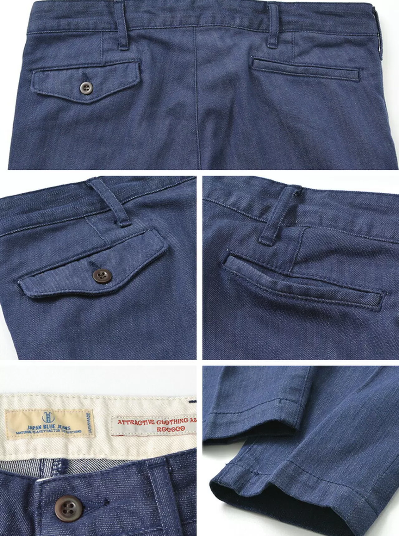JAPAN BLUE JEANS Trousers>Special Order Rjb4691 Thin Denim 8.5Oz Officer Tapered Trouser Pants