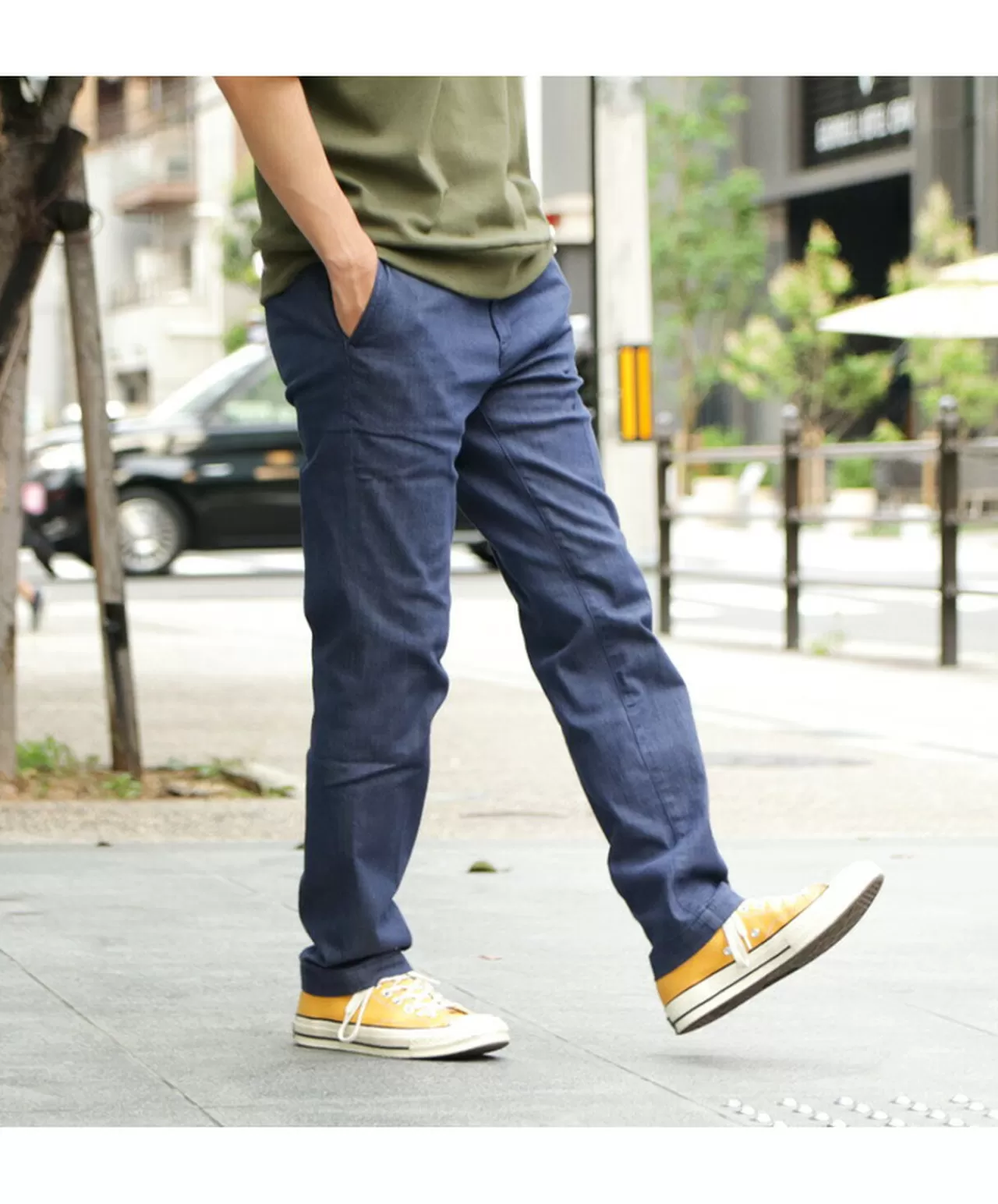 JAPAN BLUE JEANS Trousers>Special Order Rjb4691 Thin Denim 8.5Oz Officer Tapered Trouser Pants