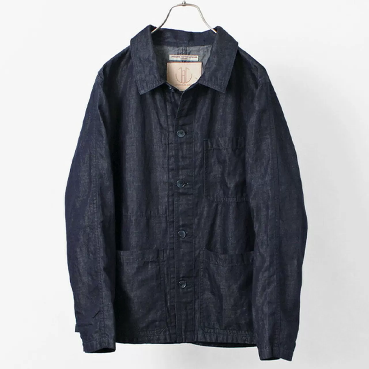 JAPAN BLUE JEANS Jackets>Special Order Rjb7070 Summer French Coverall Jacket Cotton Linen Denim Indigo