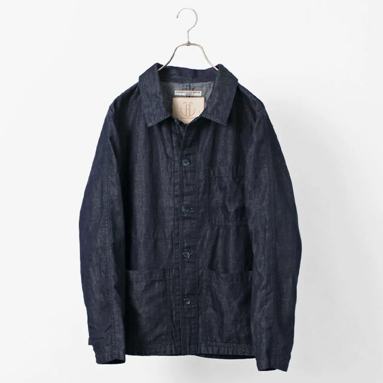 JAPAN BLUE JEANS Jackets>Special Order Rjb7070 Summer French Coverall Jacket Cotton Linen Denim Indigo