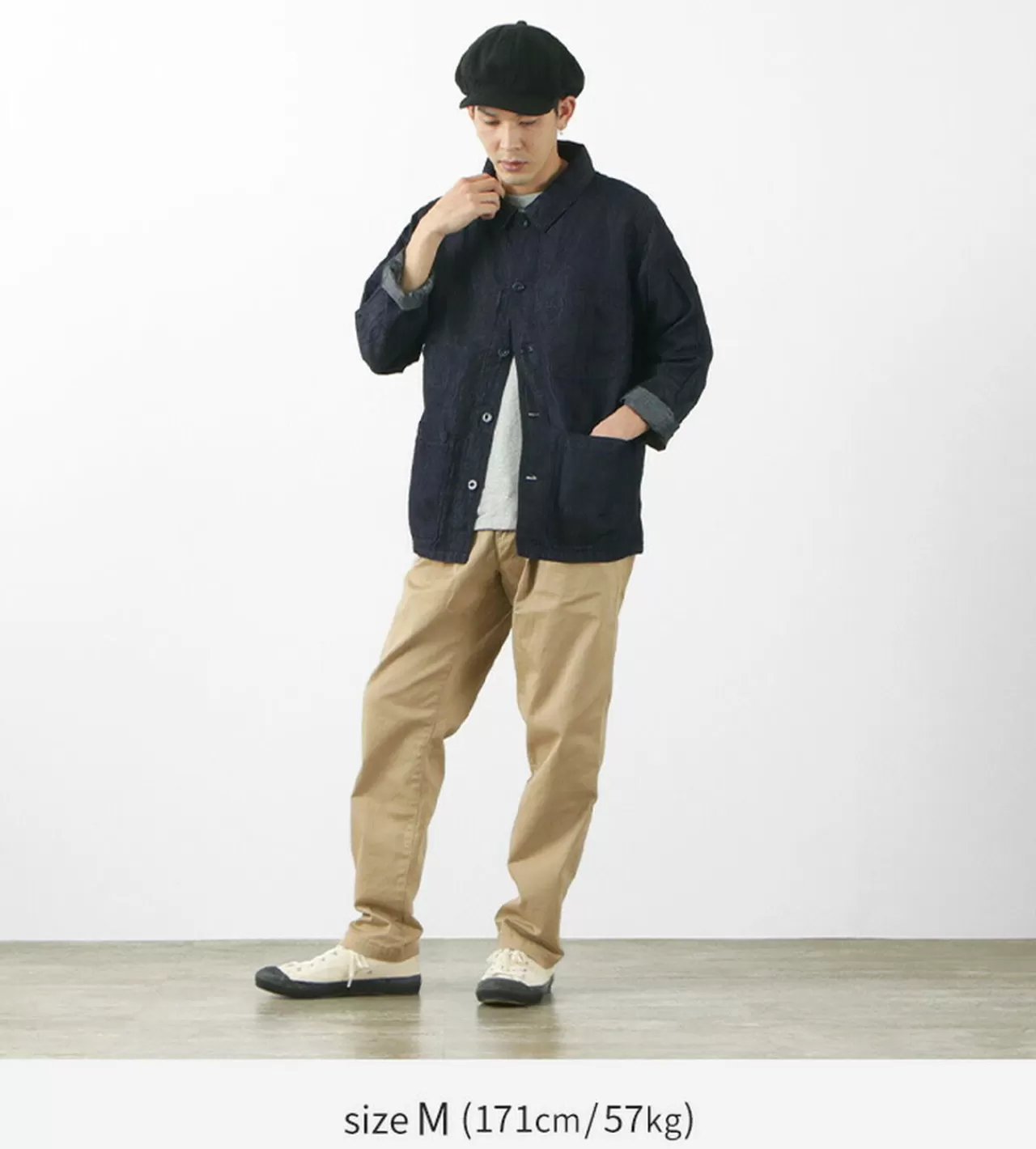 JAPAN BLUE JEANS Jackets>Special Order Rjb7070 Summer French Coverall Jacket Cotton Linen Denim Indigo