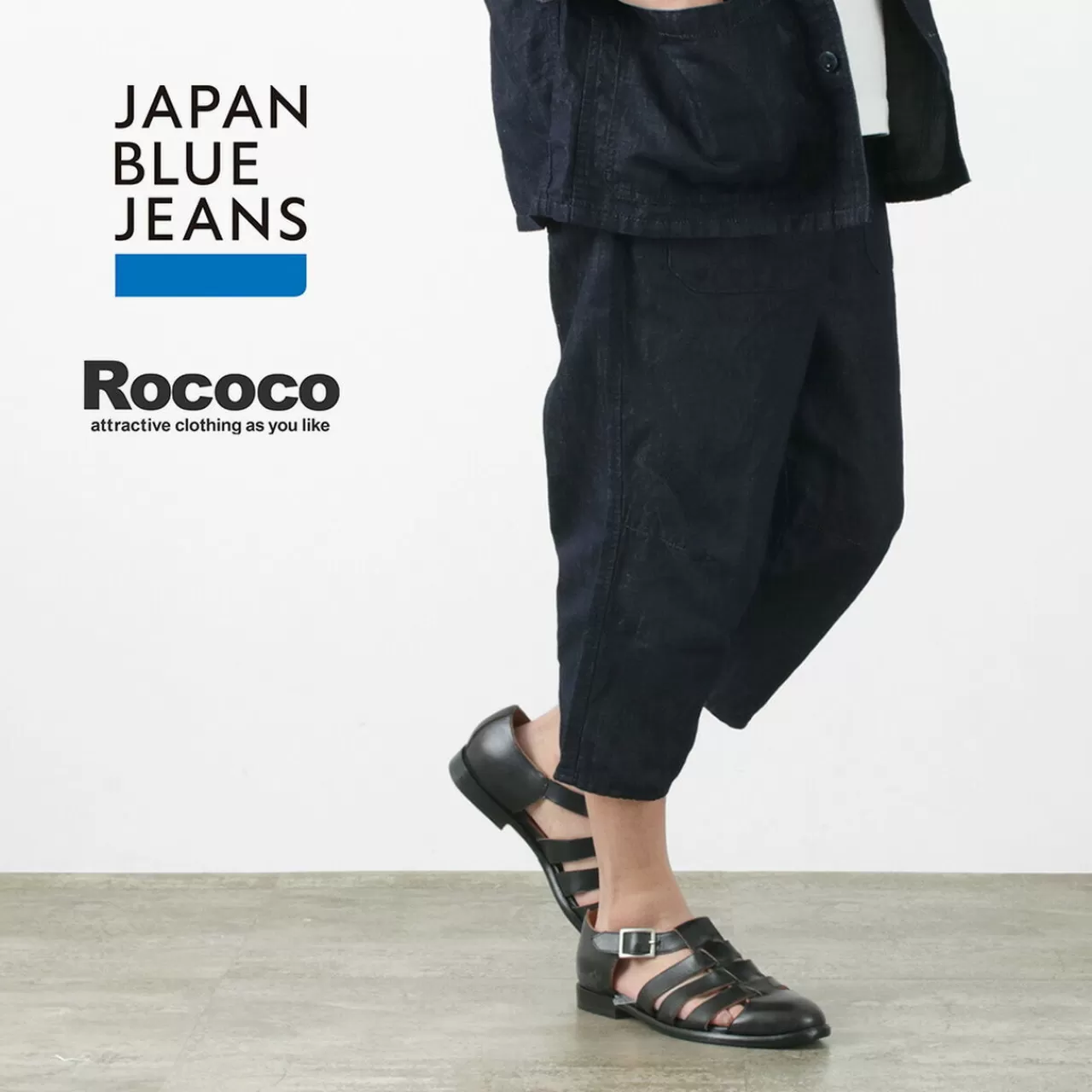 JAPAN BLUE JEANS Trousers>Special Order Rjb7570 Cotton Linen Denim Knicker Trousers Indigo