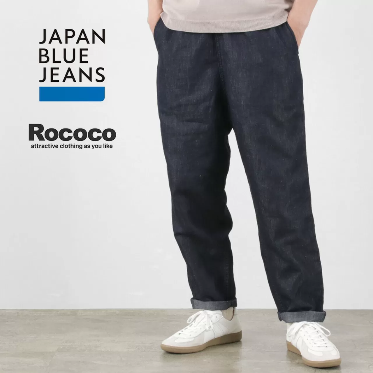 JAPAN BLUE JEANS Trousers>Special Order Rjb7590 Cotton Linen Denim Easy Pants Indigo