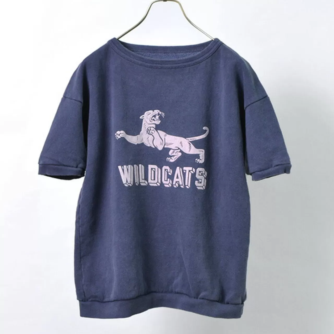 MIXTA Short Sleeves>Special Order Vintage Short Sleeve Printed Sweatshirt (Wildcats) Nightocean