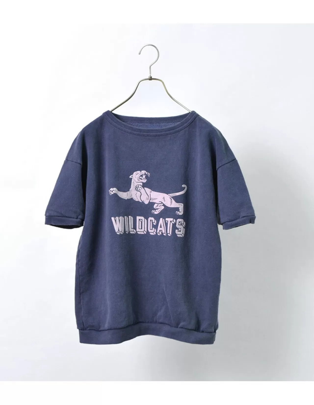 MIXTA Short Sleeves>Special Order Vintage Short Sleeve Printed Sweatshirt (Wildcats) Nightocean