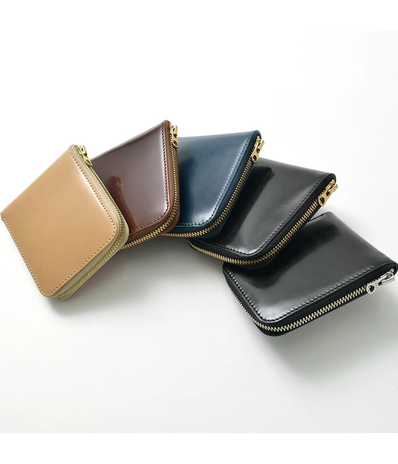 BARNS Wallets>Special Ordered Color Cordovan Round Zipper Wallet