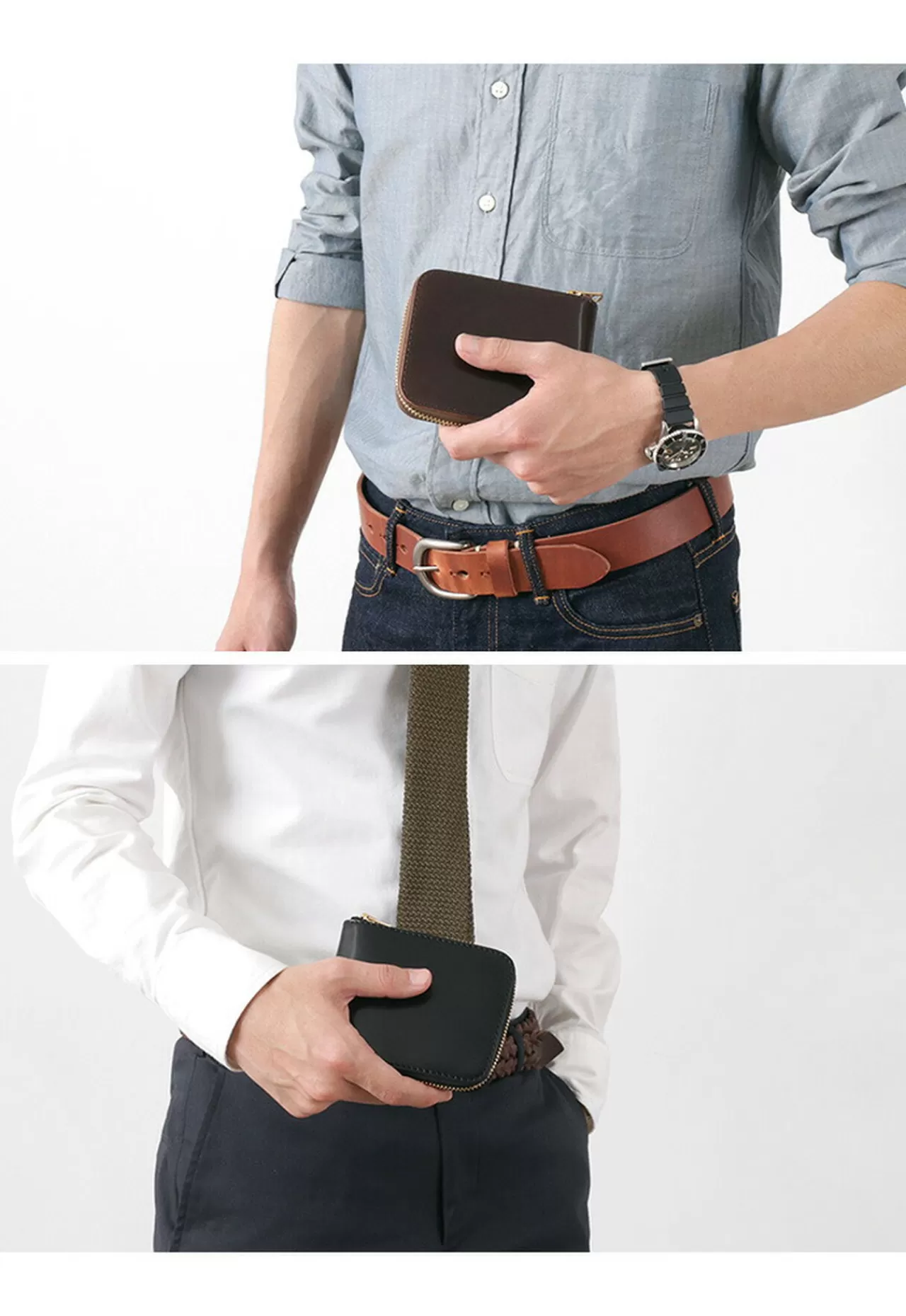 BARNS Wallets>Special Ordered Color Cordovan Round Zipper Wallet