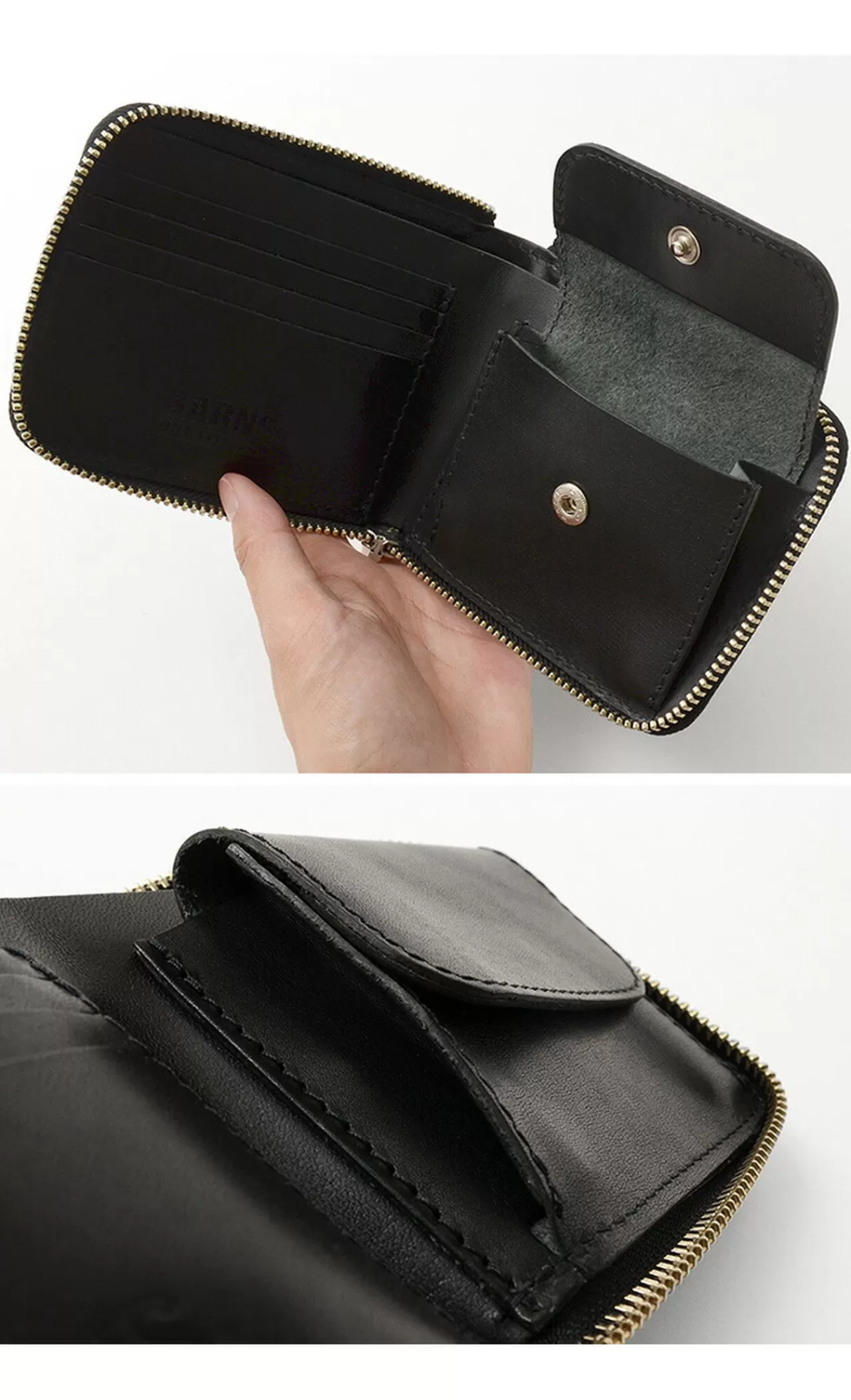 BARNS Wallets>Special Ordered Color Cordovan Round Zipper Wallet