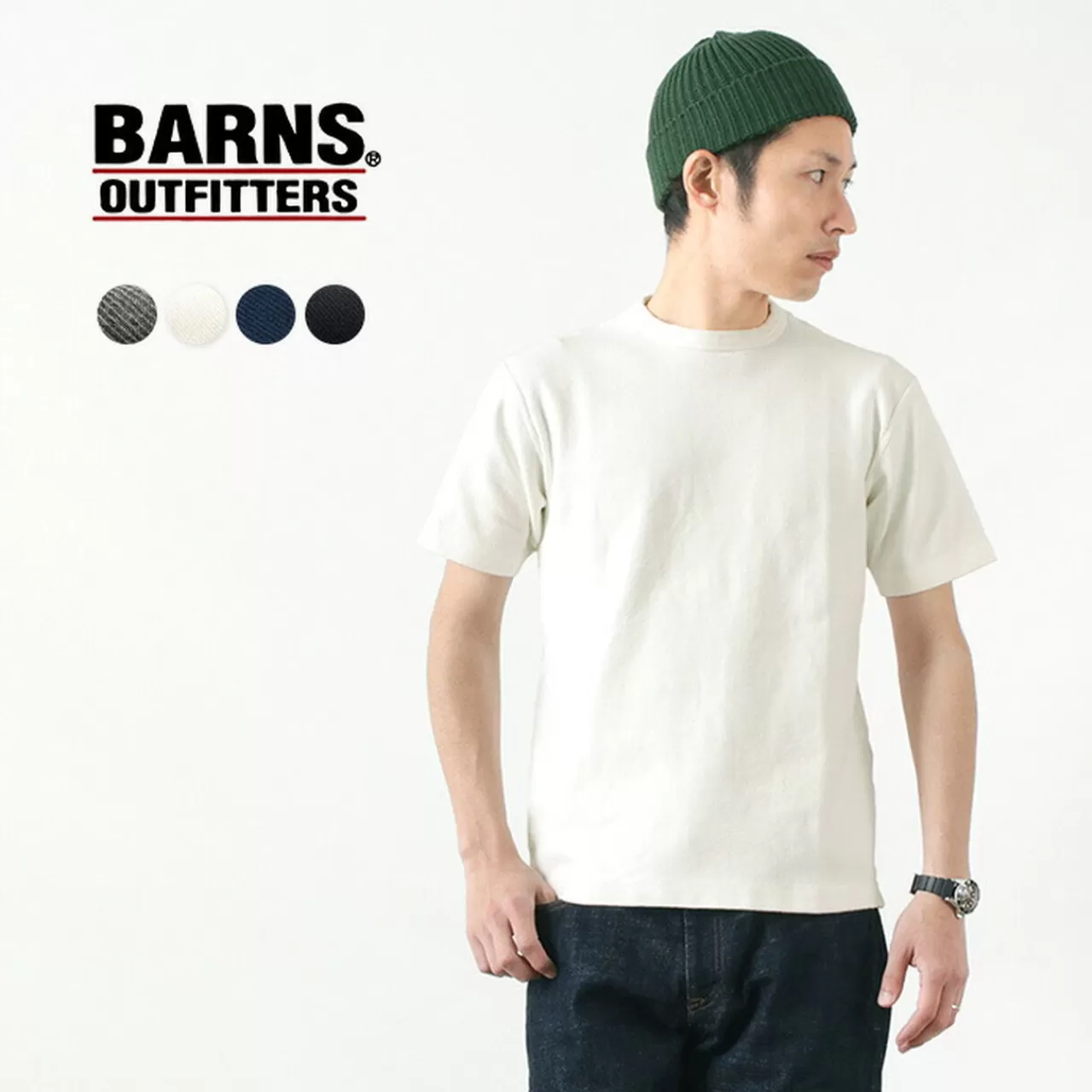 BARNS Short Sleeves>Spun Milling Short Sleeve T-Shirt