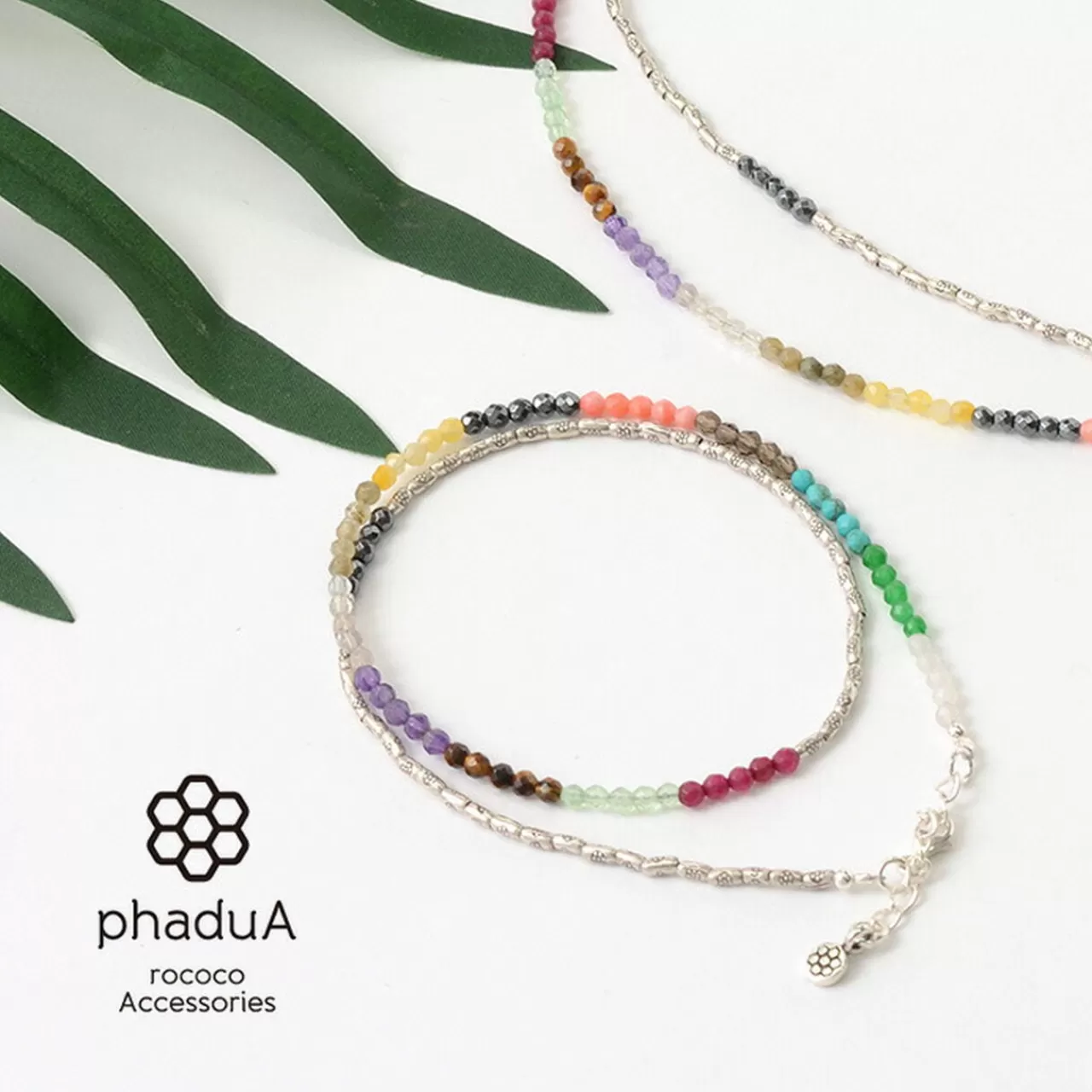 PHADUA Anklets>Stone Wrap Anklet Multi