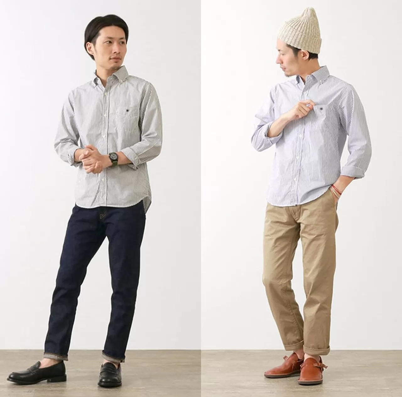 BARNS Long Sleeves>Striped Bd Shirt Typewriter