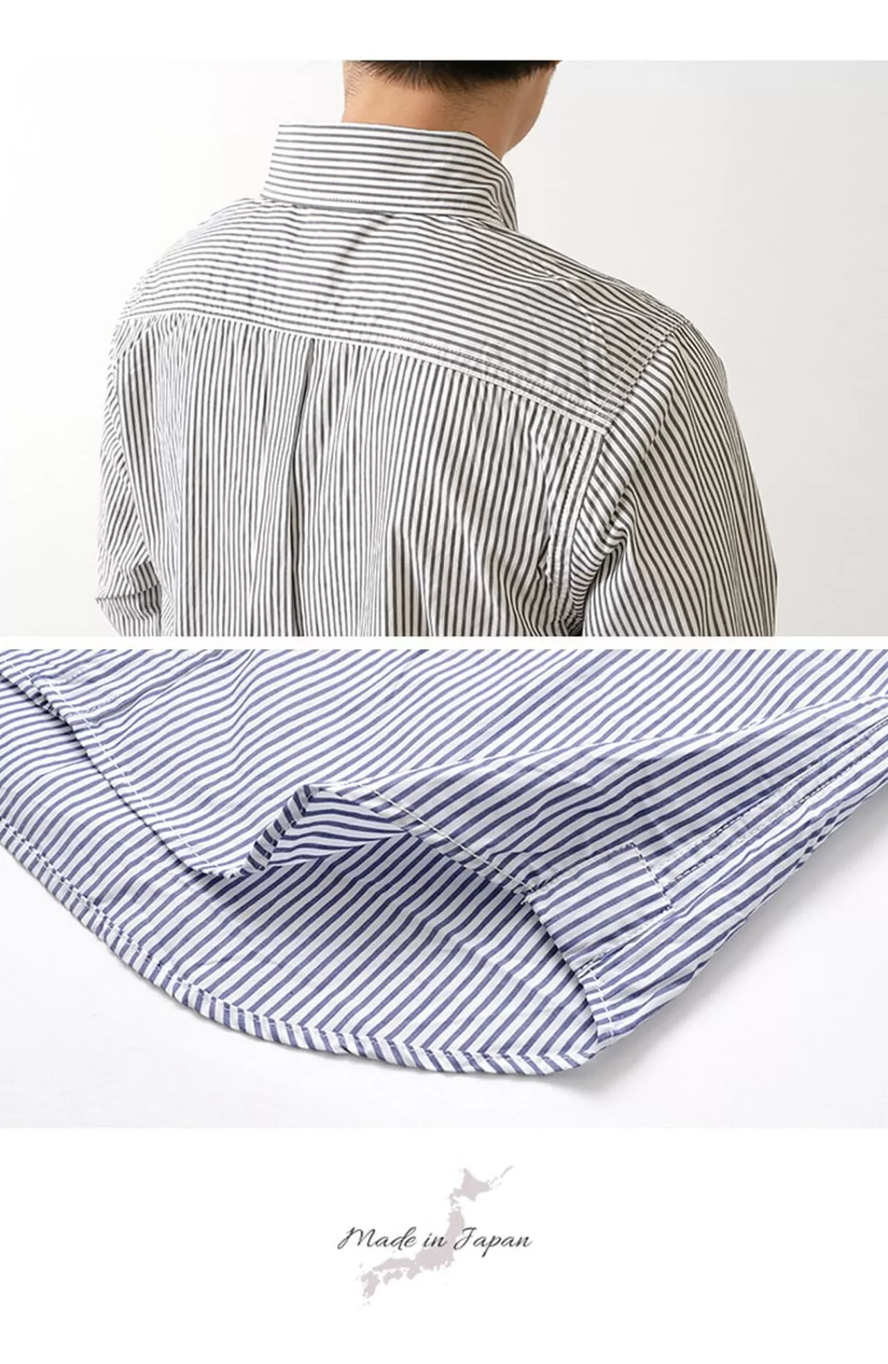BARNS Long Sleeves>Striped Bd Shirt Typewriter