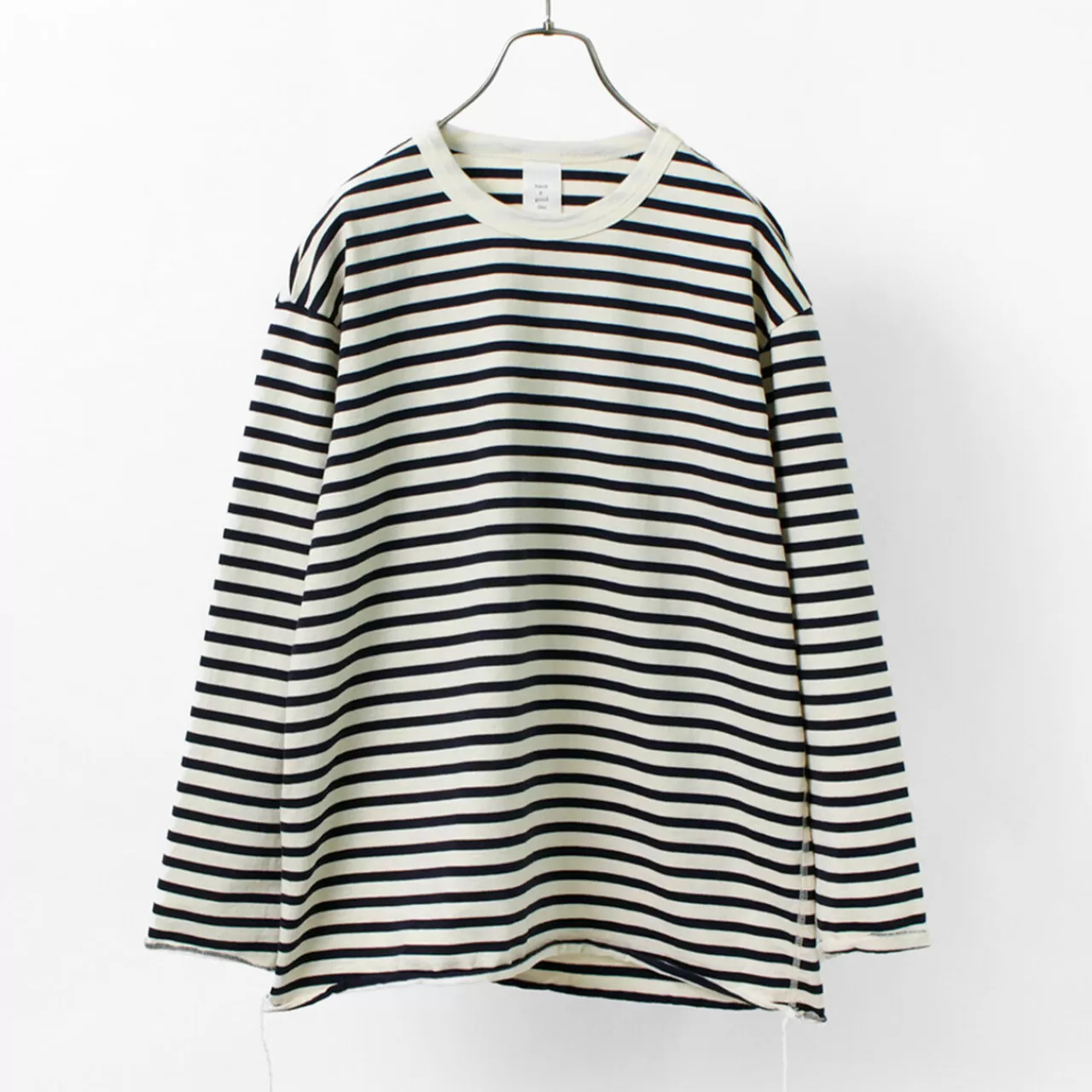 HAVE A GOOD DAY Long Sleeves>Striped Loose Long Sleeve T-Shirt