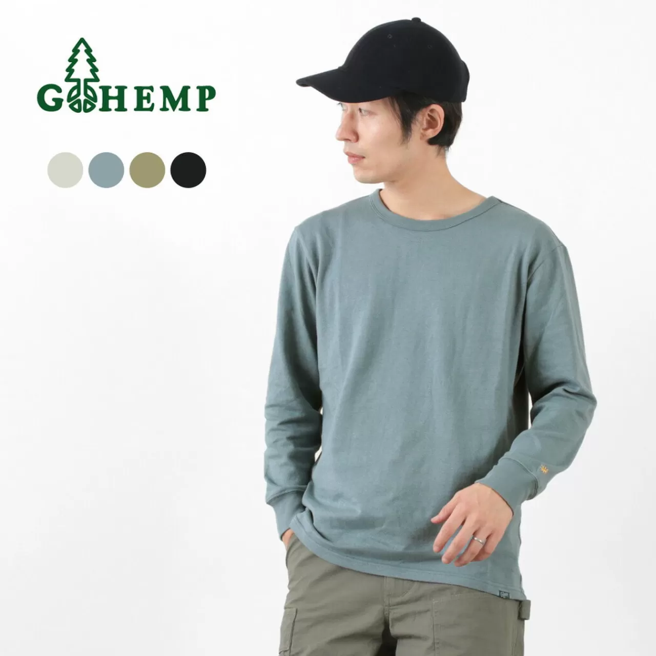 GOHEMP Long Sleeves>Sun Blend Warmer Basic L/Sl T-Shirt