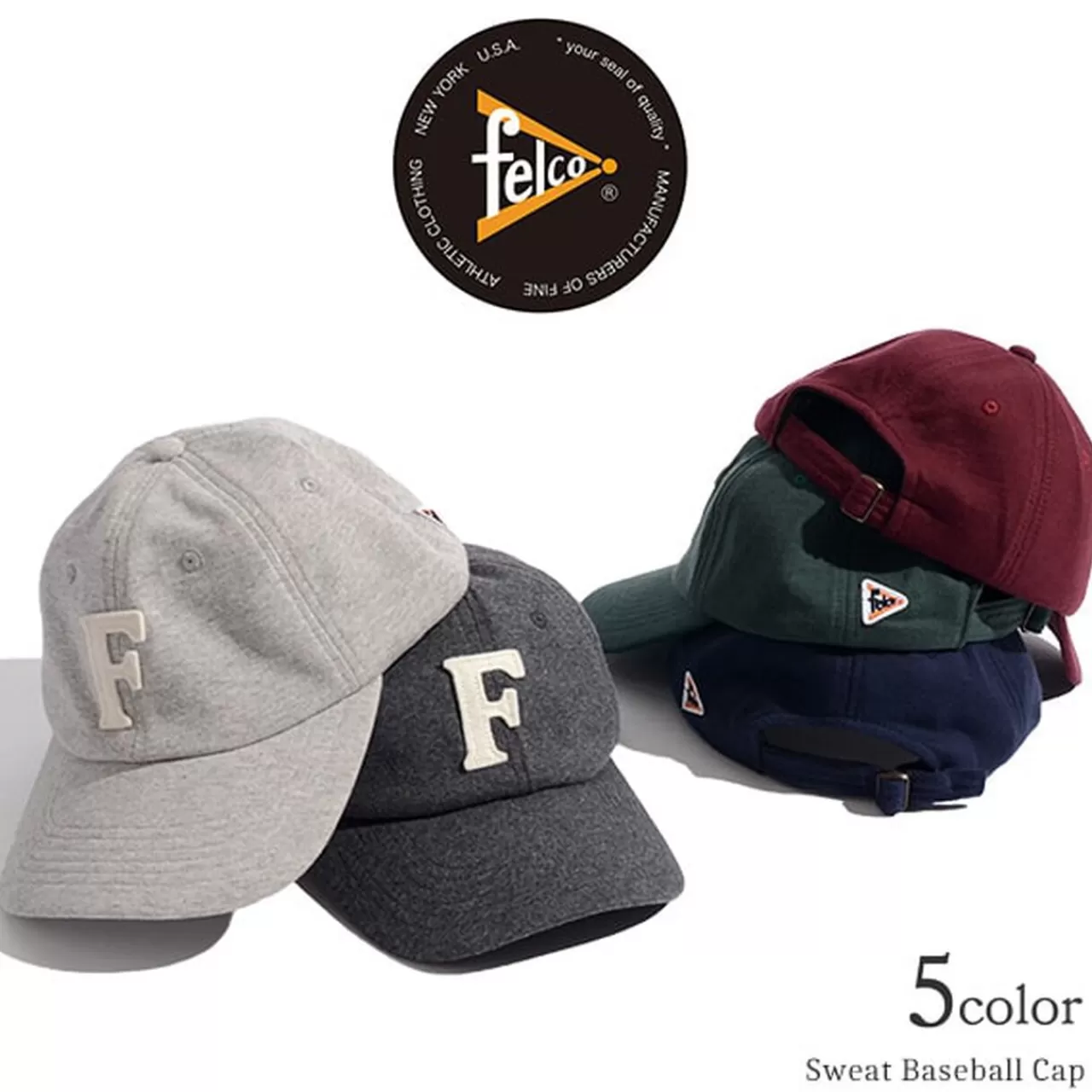 FELCO Hats>Sweatshirt Baseball Cap