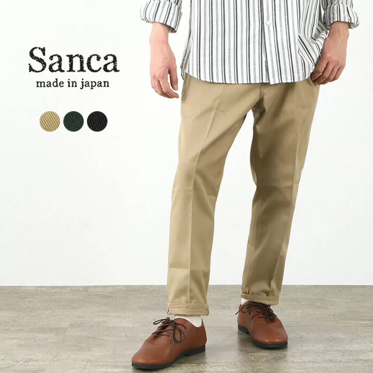 SANCA Trousers>Tc Twill Tapered Pants 5P