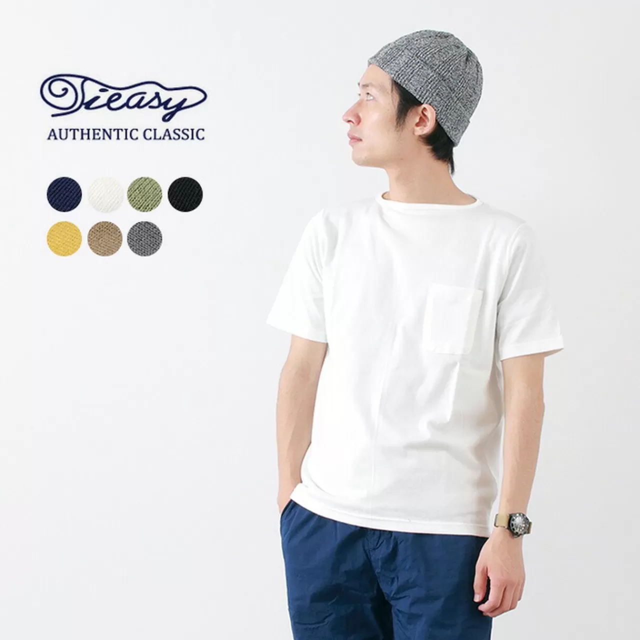 TIEASY Short Sleeves>Te500 Summer Knit Pocket T-Shirt