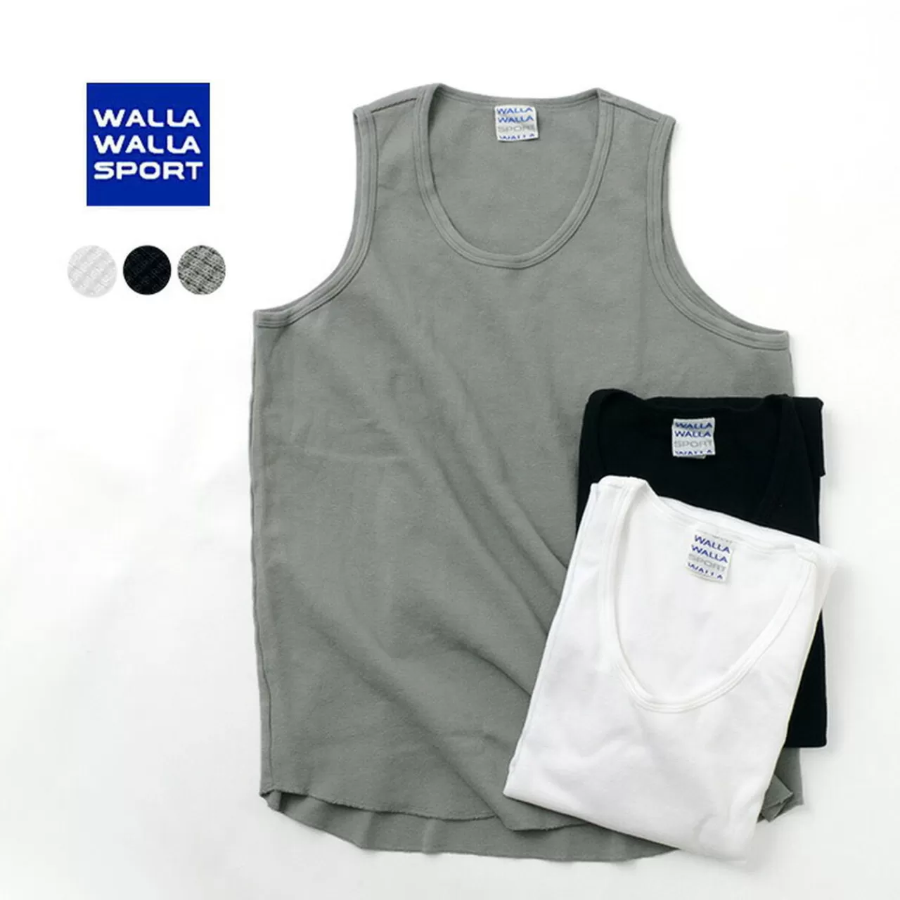 WALLA WALLA SOPRTS Sleeveless>Thermal Layered Tank Top