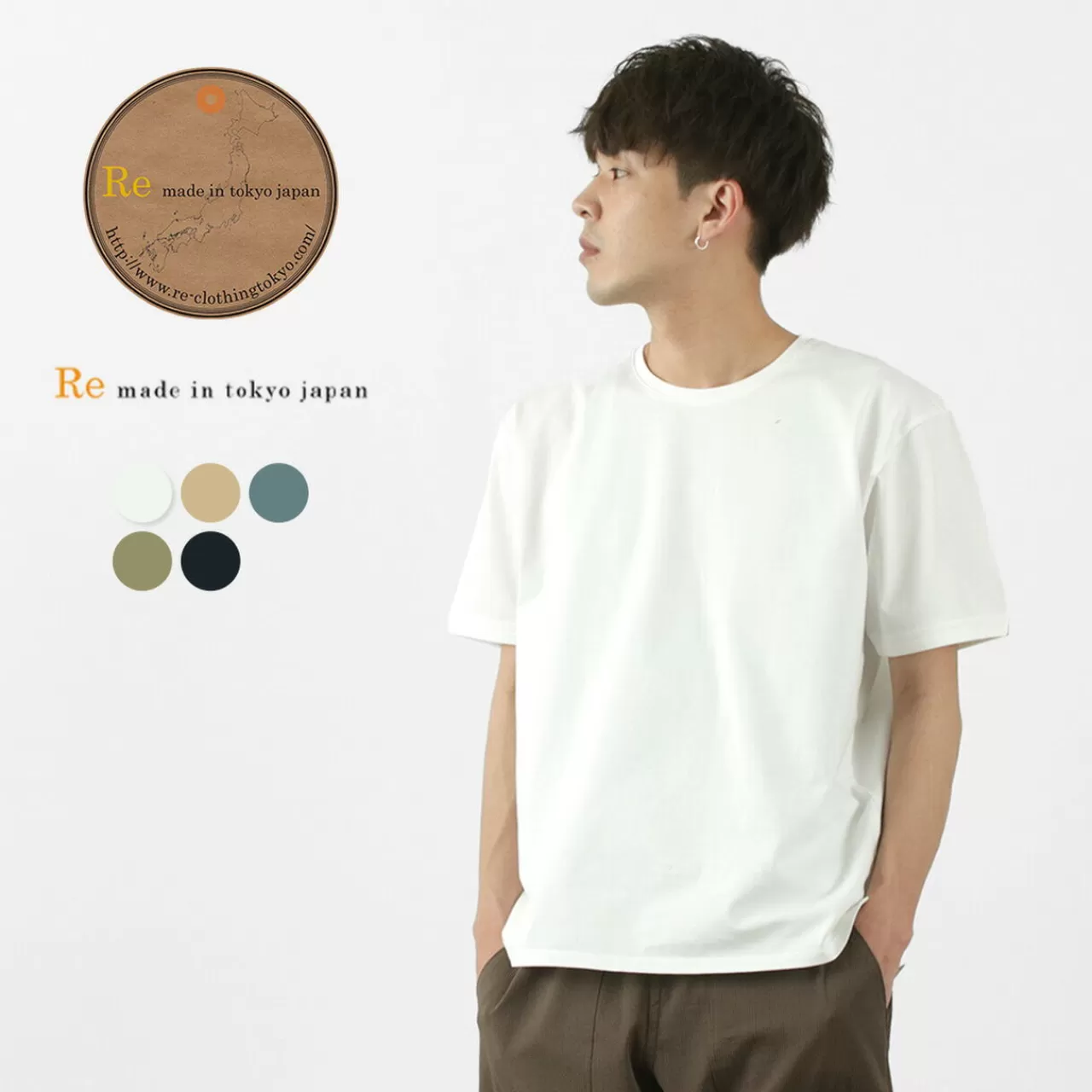 RE MADE IN TOKYO JAPAN Short Sleeves>Tokyo Made Dress Organic T-Shirt