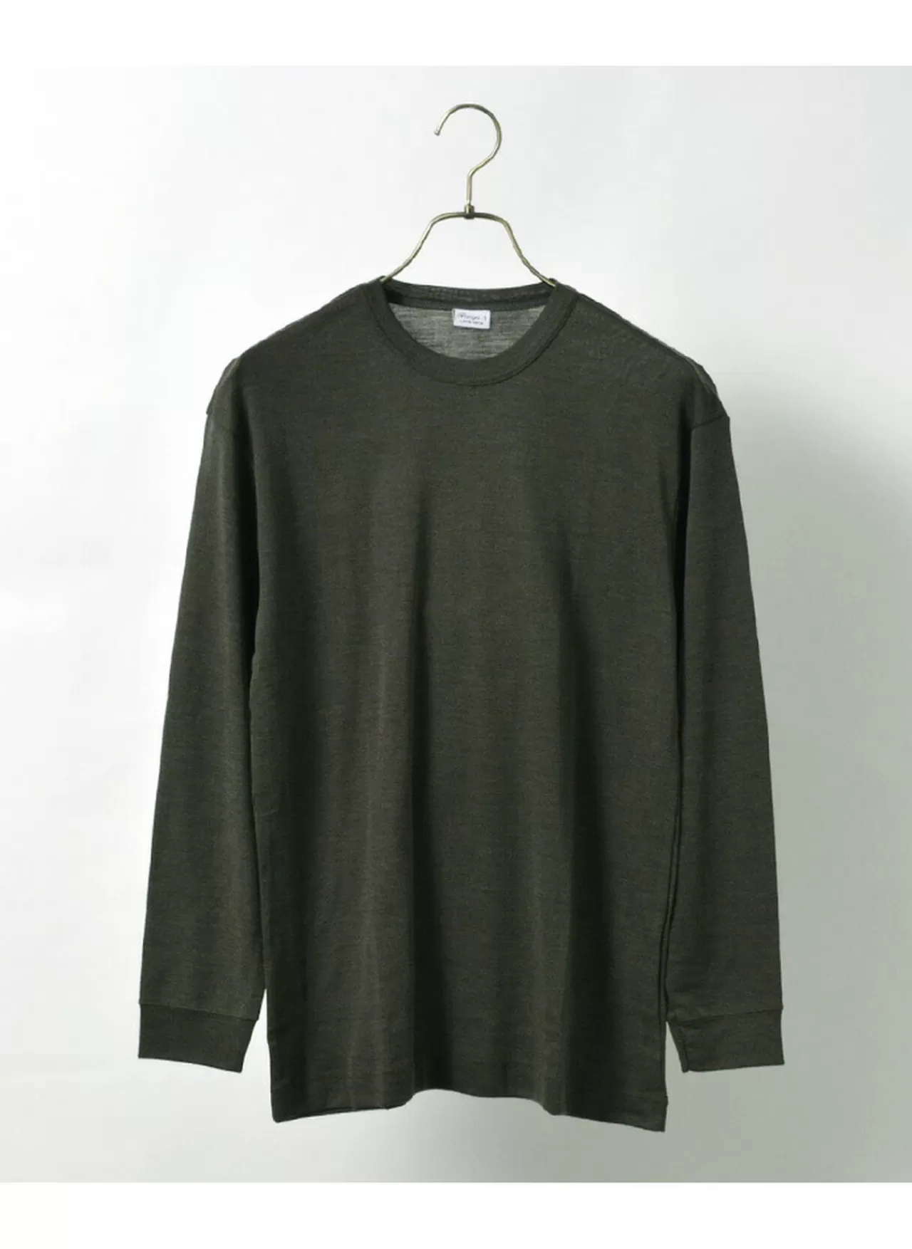 GICIPI Long Sleeves>Topo Wool Silk Long Sleeve Tee/Lana Seta Uno Per Uno