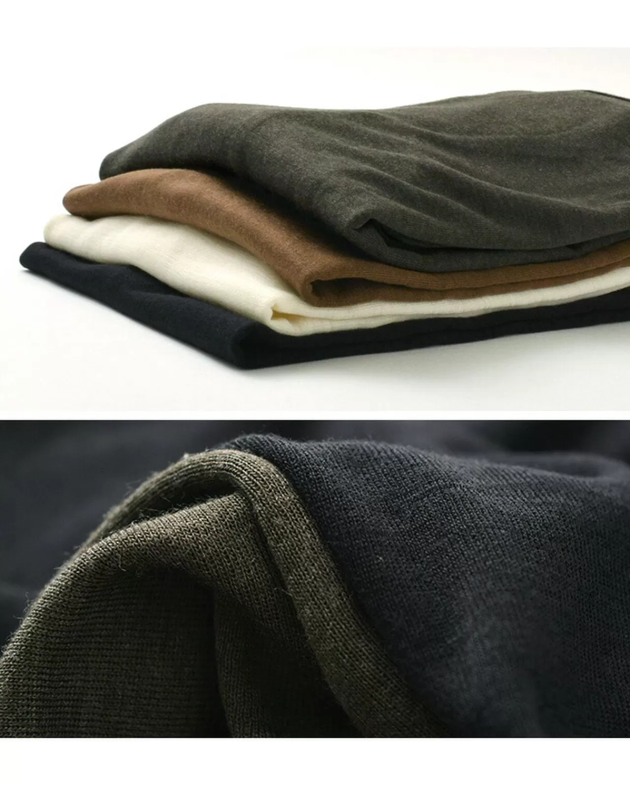 GICIPI Long Sleeves>Topo Wool Silk Long Sleeve Tee/Lana Seta Uno Per Uno
