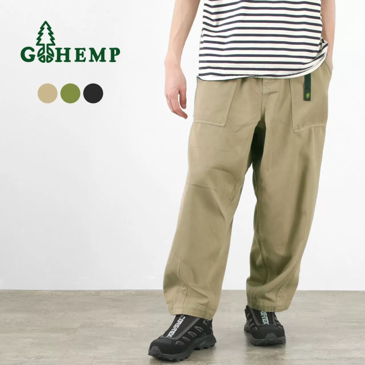 GOHEMP Trousers>Travel Balloon Pants Hemp Cotton