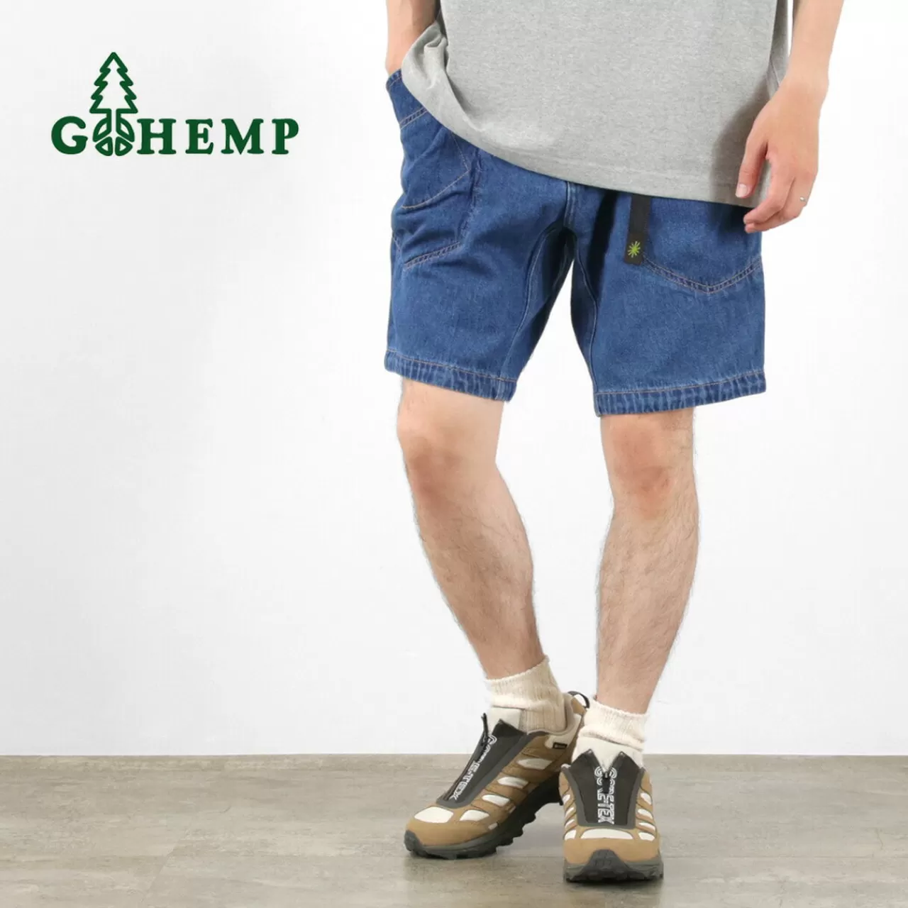 GOHEMP Shorts>Traveler Easy Shorts Used Wash Usedwash