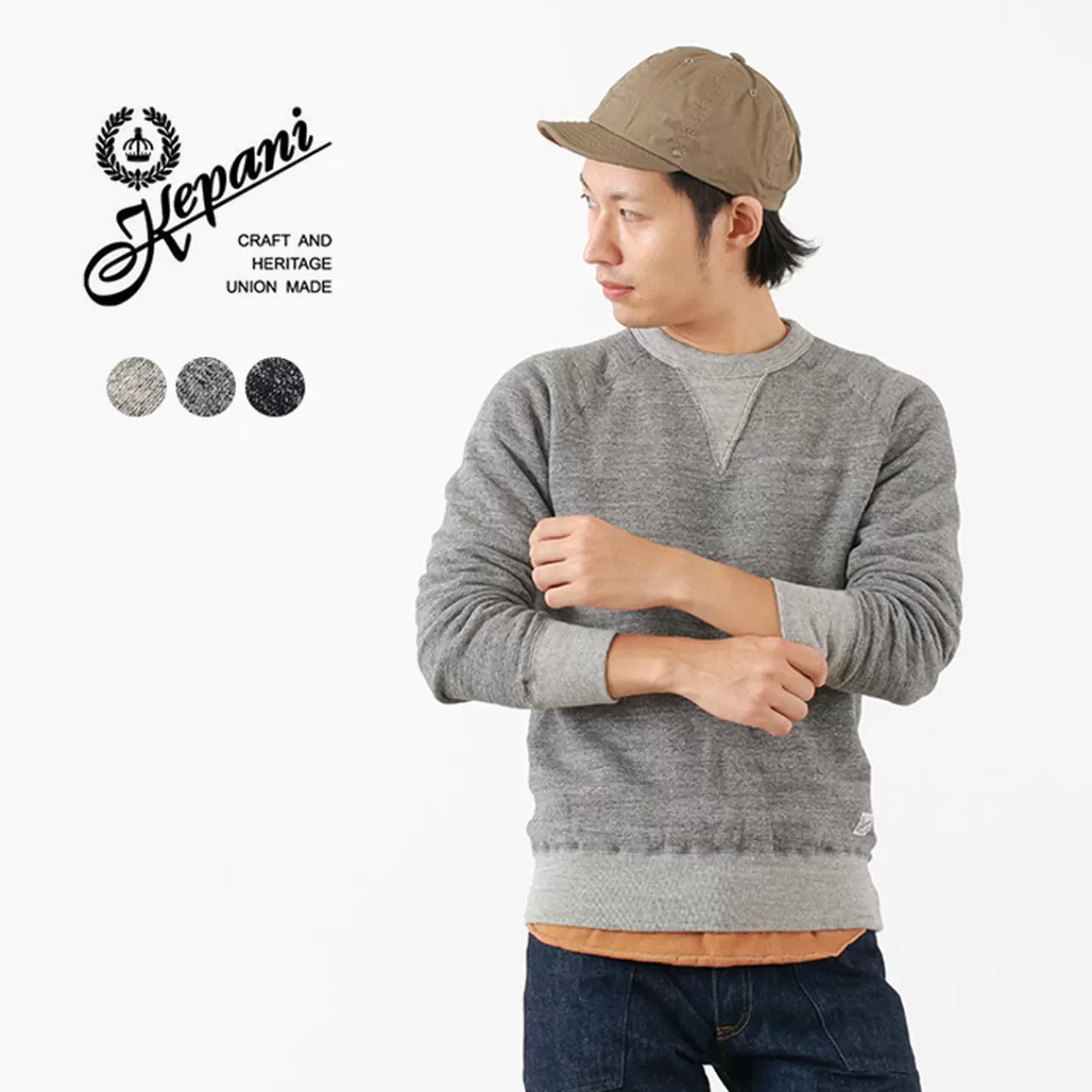 KEPANI Long Sleeves>Ts-8301Ms Harris-2/Crew Sweatshirt