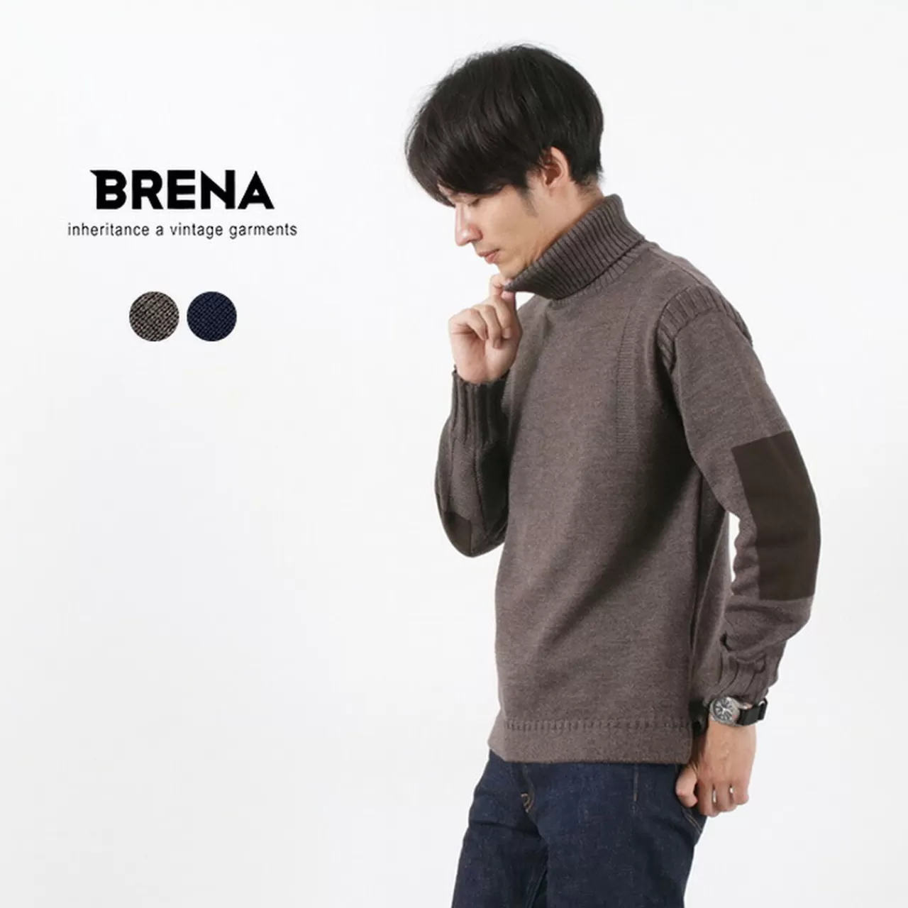 BRENA Long Sleeves>Turtleneck Knit Merino