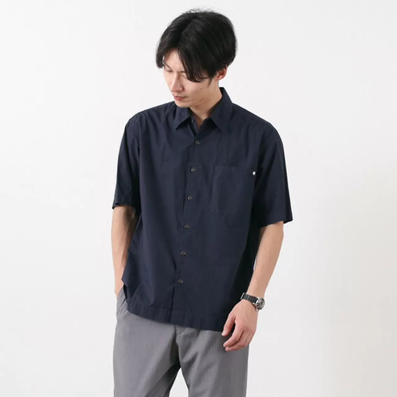SAGE DE CRET Short Sleeves>Typewriter Ss Box Shirt