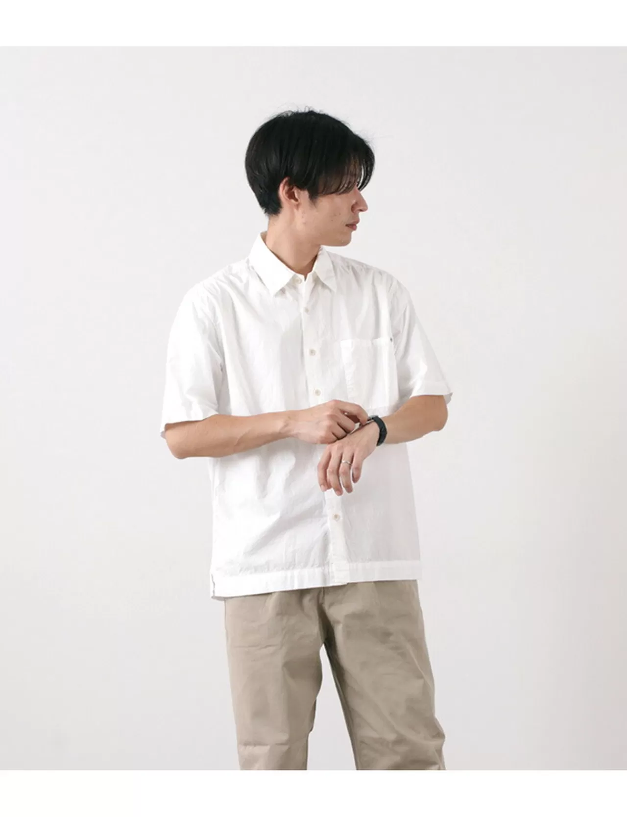 SAGE DE CRET Short Sleeves>Typewriter Ss Box Shirt