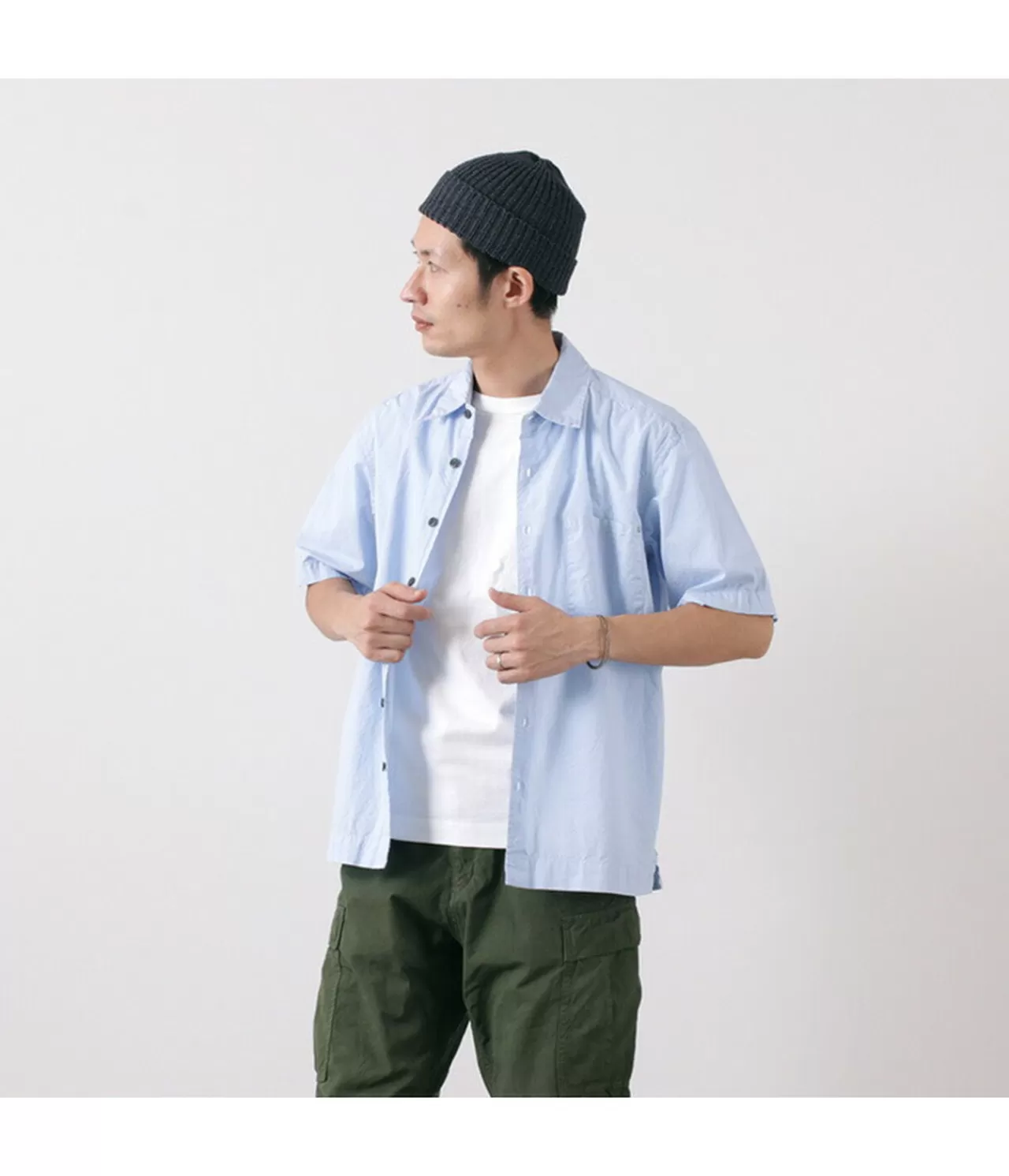 SAGE DE CRET Short Sleeves>Typewriter Ss Box Shirt