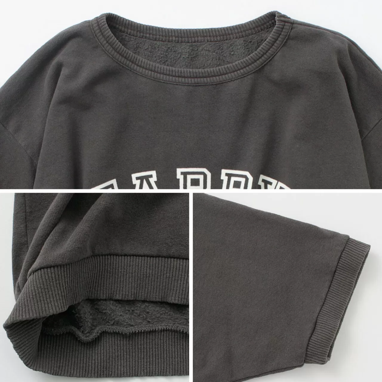 MIXTA Short Sleeves>Vintage Print Short Sleeve Sweatshirt