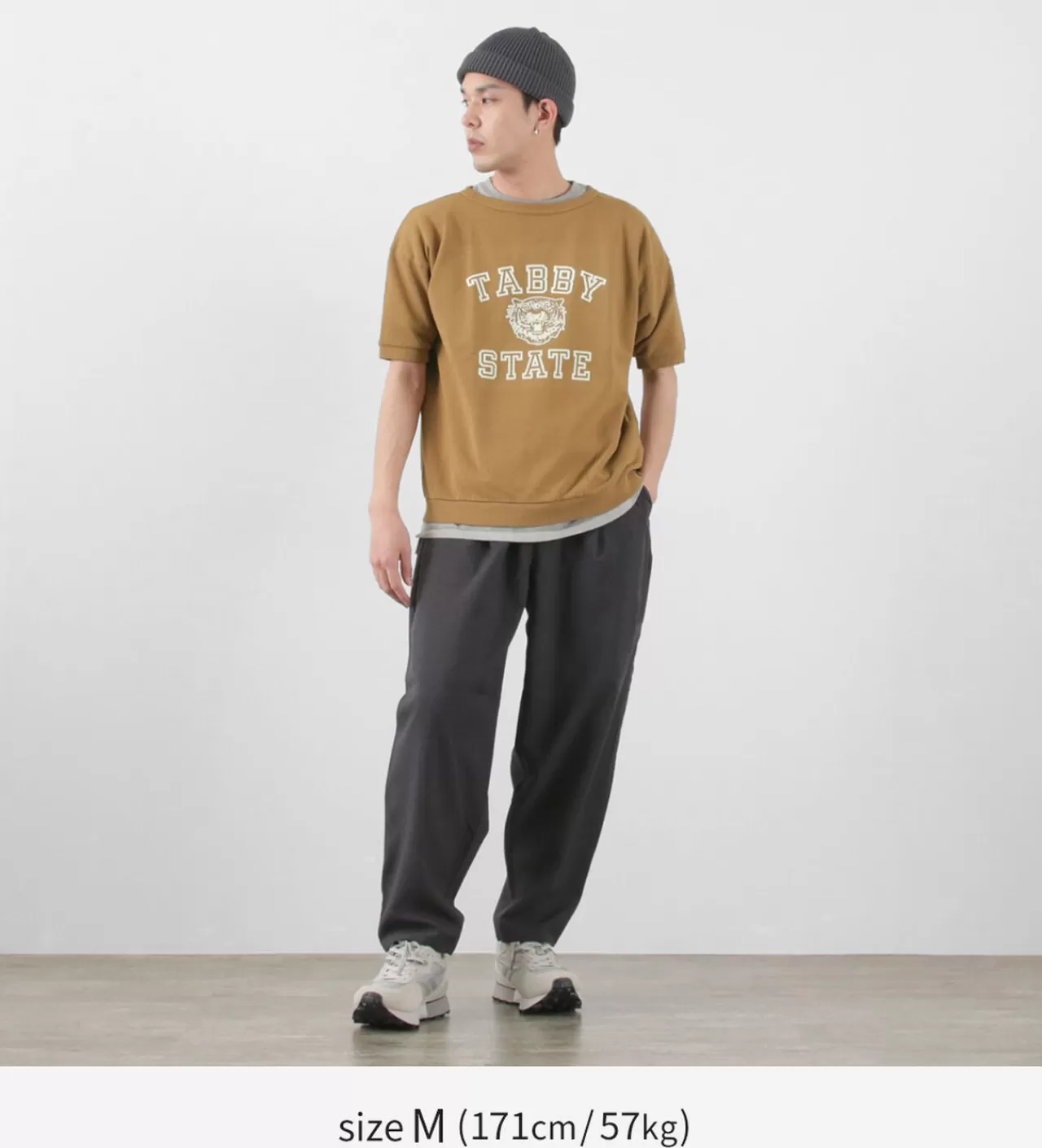 MIXTA Short Sleeves>Vintage Print Short Sleeve Sweatshirt