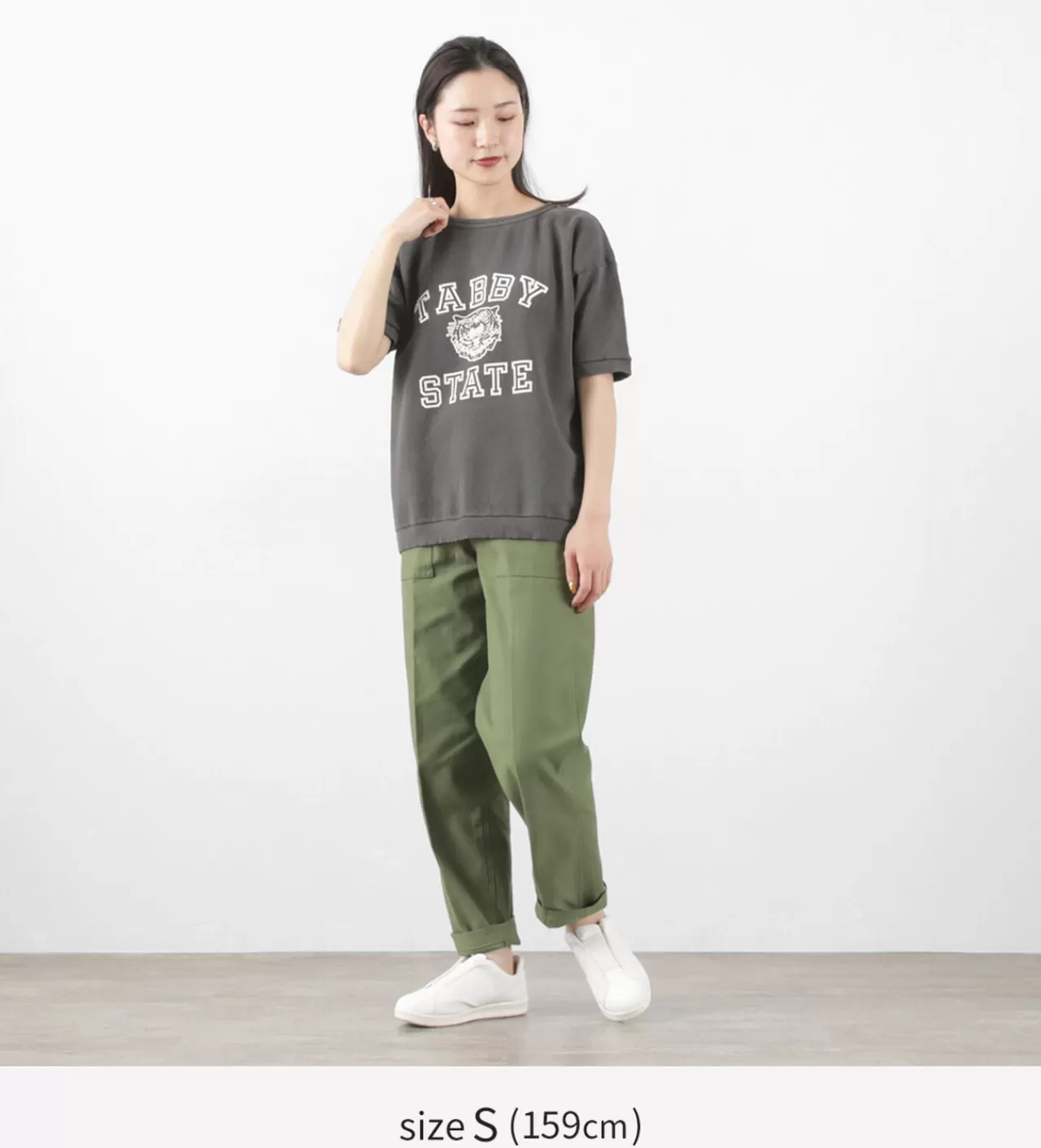 MIXTA Short Sleeves>Vintage Print Short Sleeve Sweatshirt