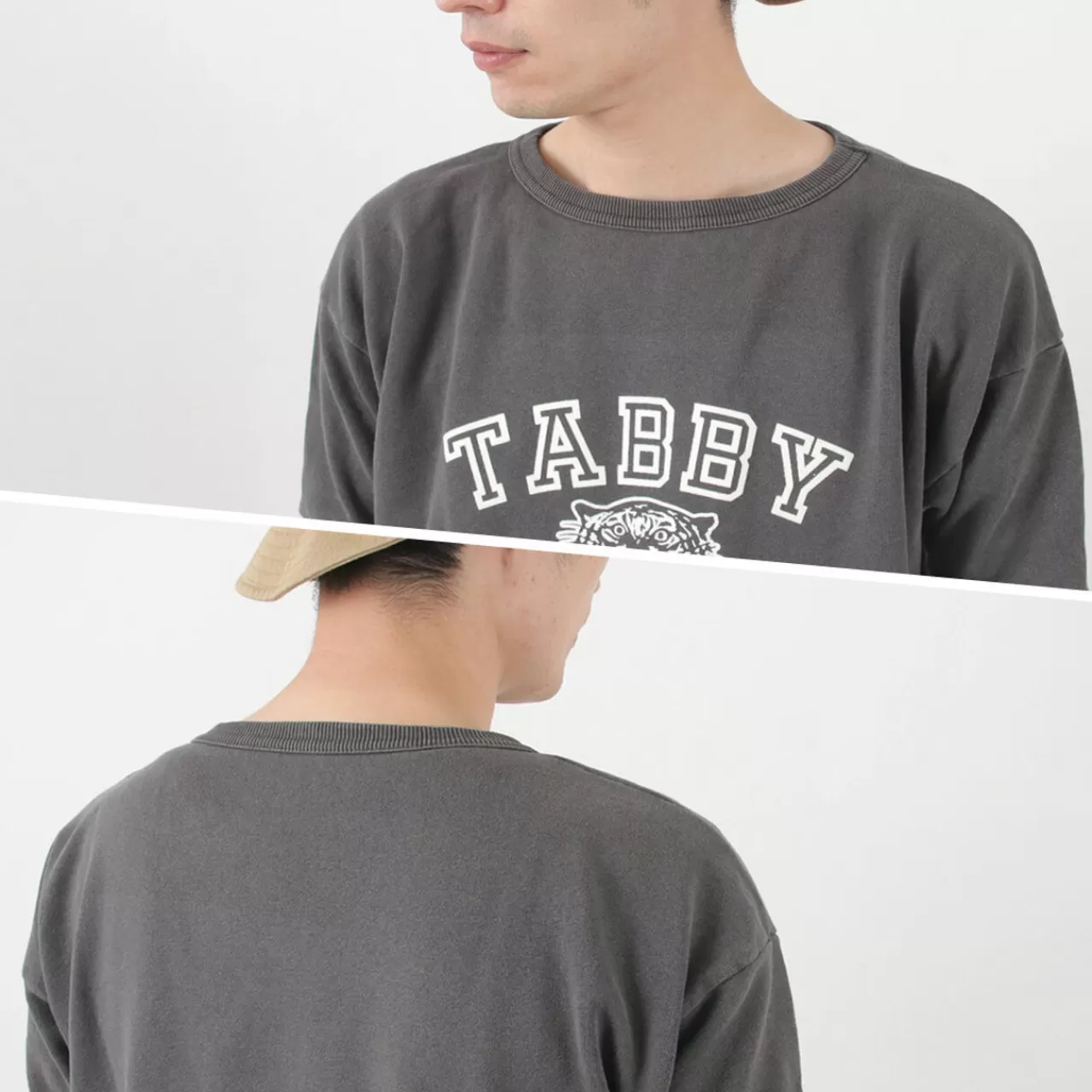 MIXTA Short Sleeves>Vintage Print Short Sleeve Sweatshirt