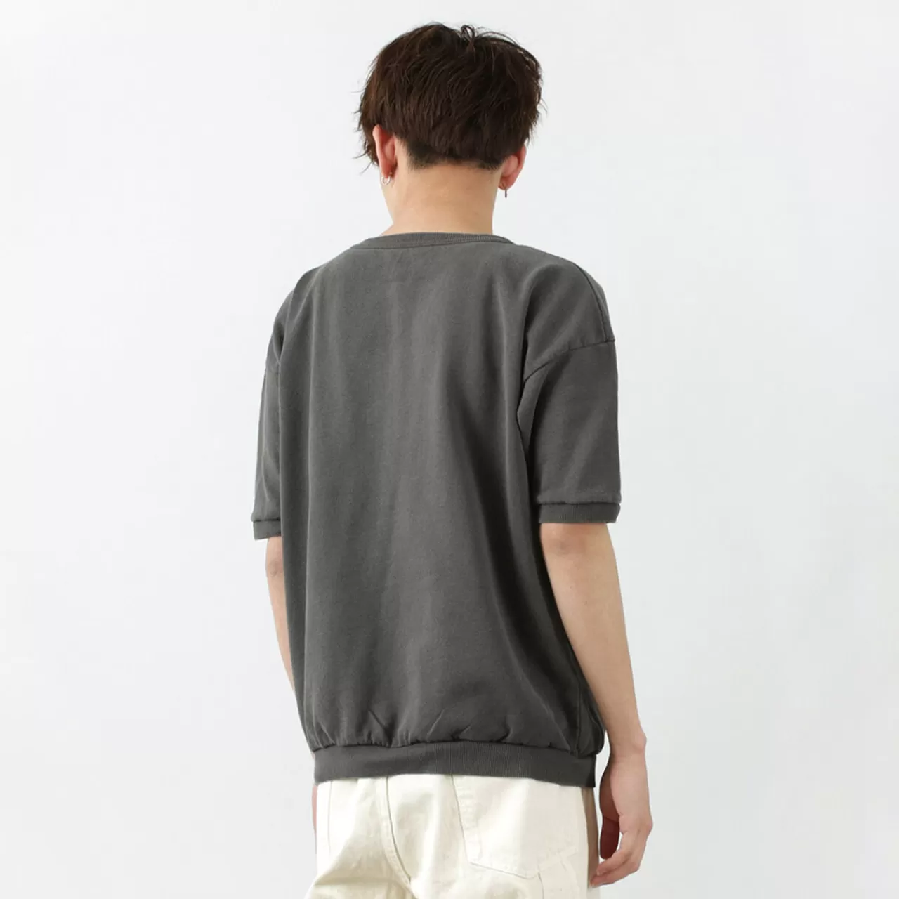 MIXTA Short Sleeves>Vintage Short Sleeve Printed Sweatshirt (Dog Park) Vintageblack