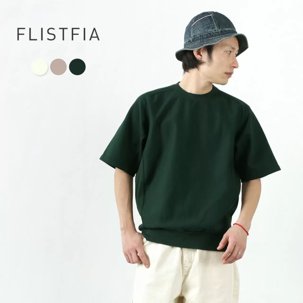 FLISTFIA Short Sleeves>Vintage Side Rib S/S Sweat