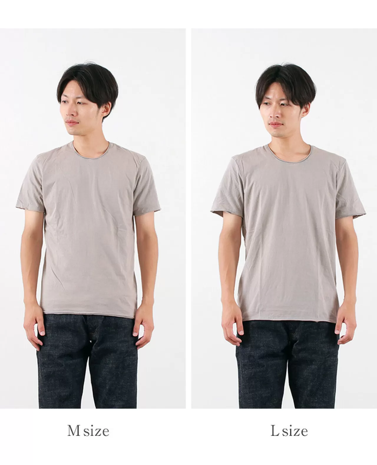 PHADUA Short Sleeves>Vintage Washed Crew Neck T-Shirt