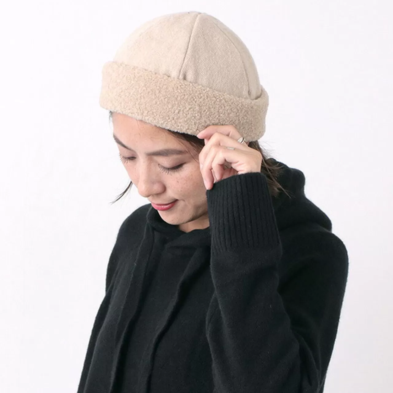 HIGHER Hats>Vintage Wool Flannel Beanie