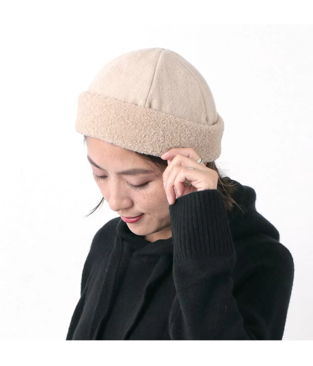 HIGHER Hats>Vintage Wool Flannel Beanie